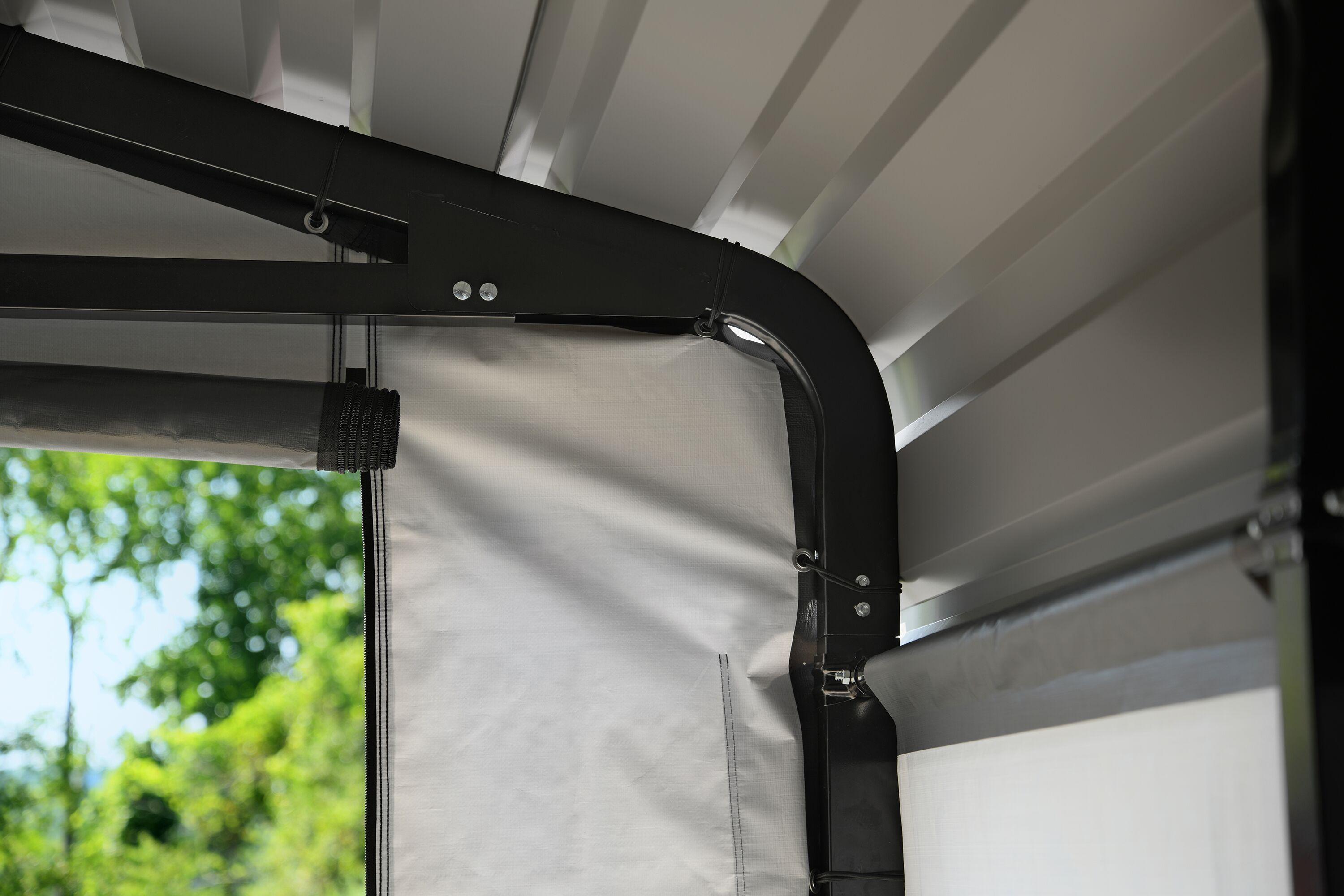 Arrow Carports Enclosure Kit for Galvanized Steel Carport, Fabric Carport Wall Panels, 20' x 20' x 7'