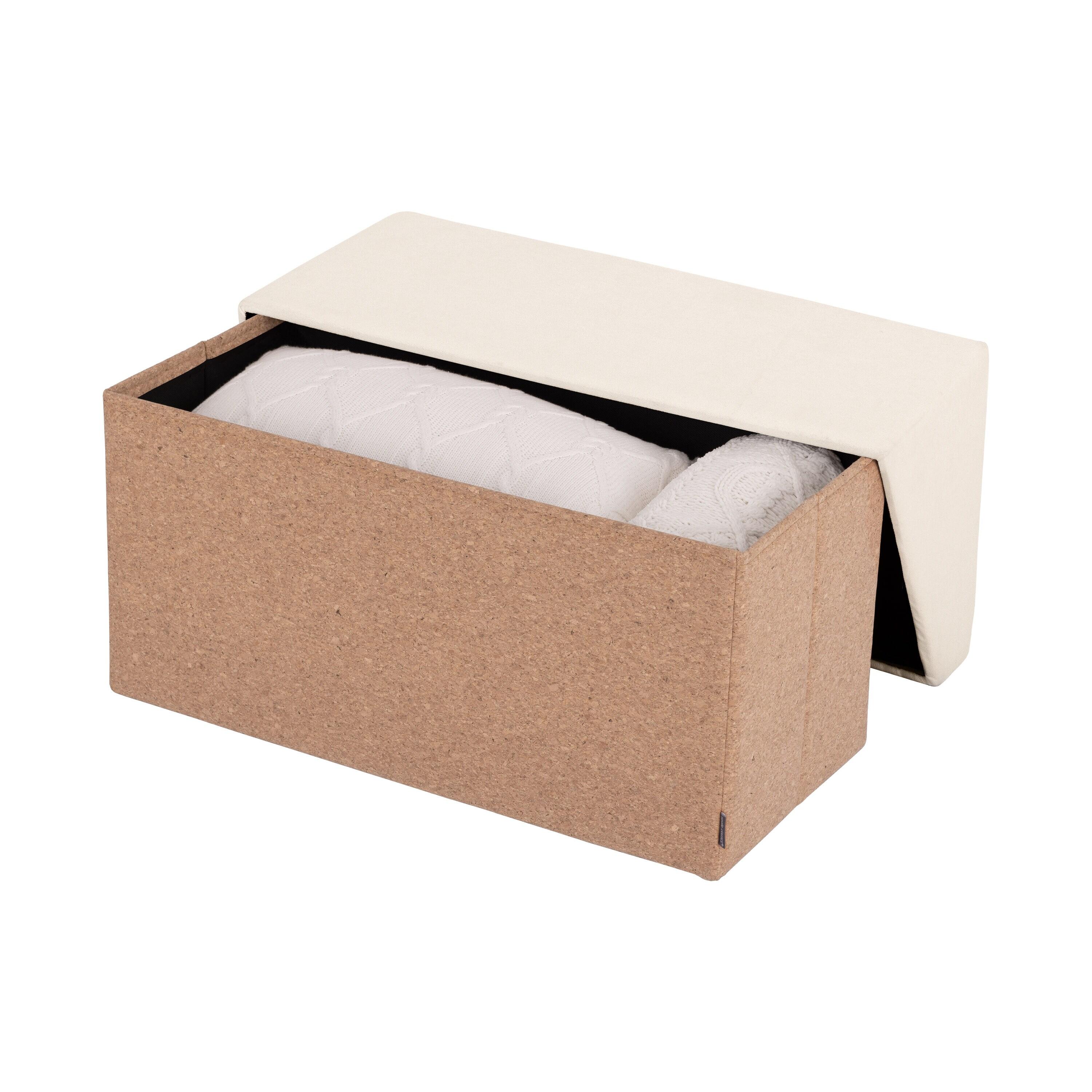 The Vineyard Collection Cork Storage Trunk Ottoman