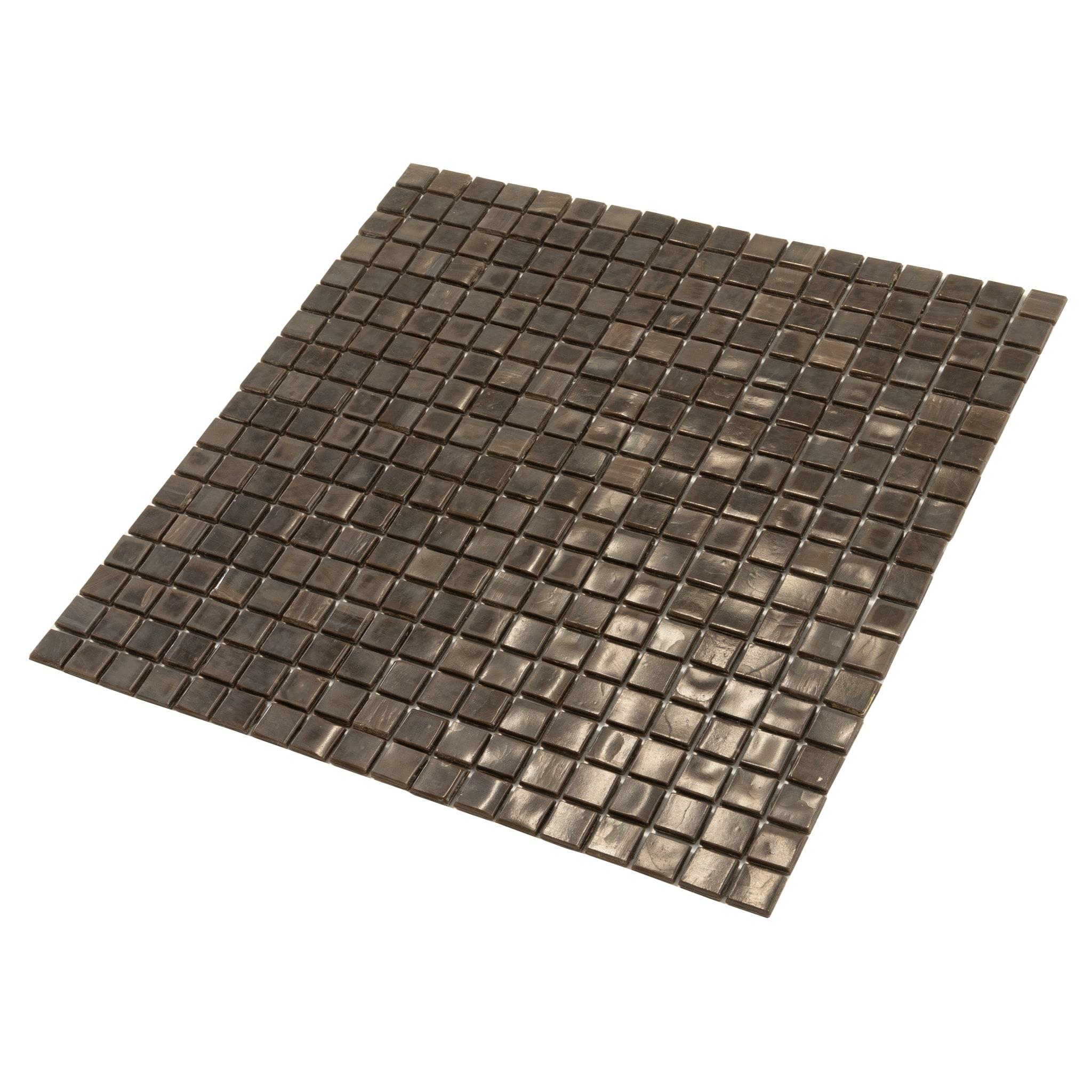 Skosh 0.6" x 0.6" Glass Grid Mosaic Wall & Floor Tile