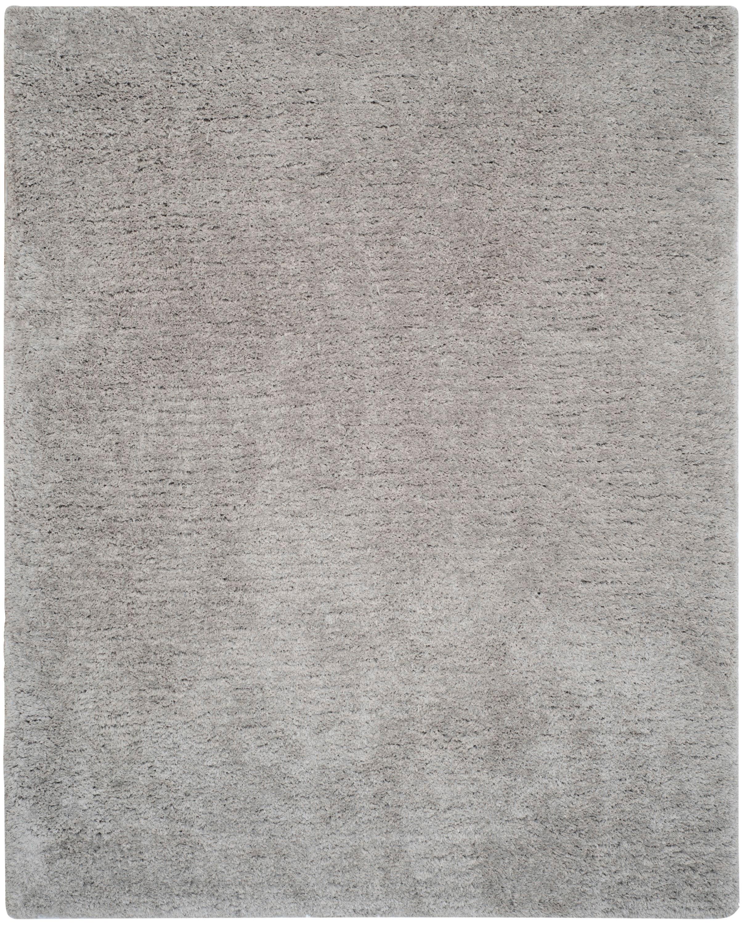 Supreme Shag SGS621 Hand Tufted Indoor Area Rug - Silver - 8'x10' - Safavieh
