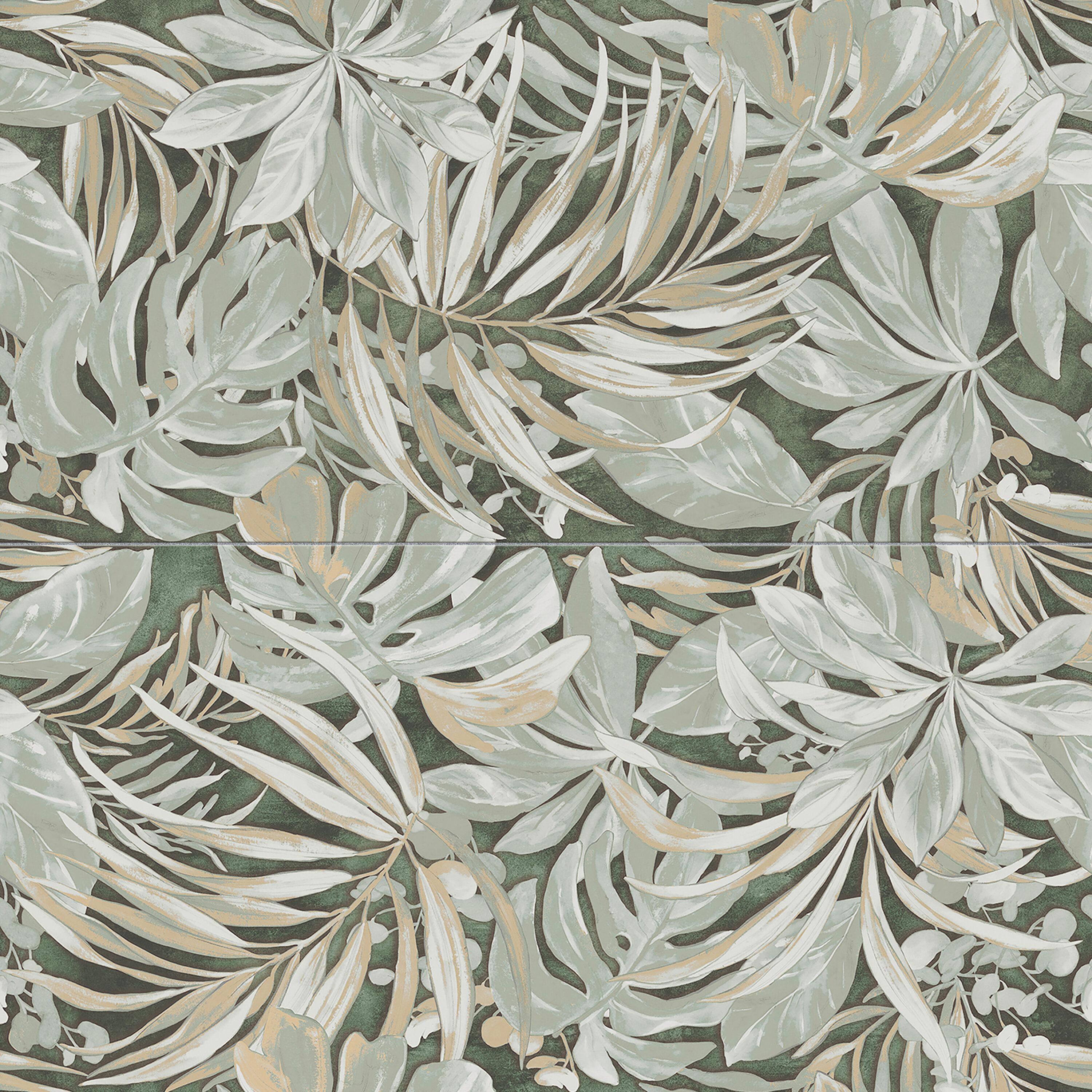 Parete Tropici 24" x 47" Porcelain Natural / Floral Wall & Floor Tile