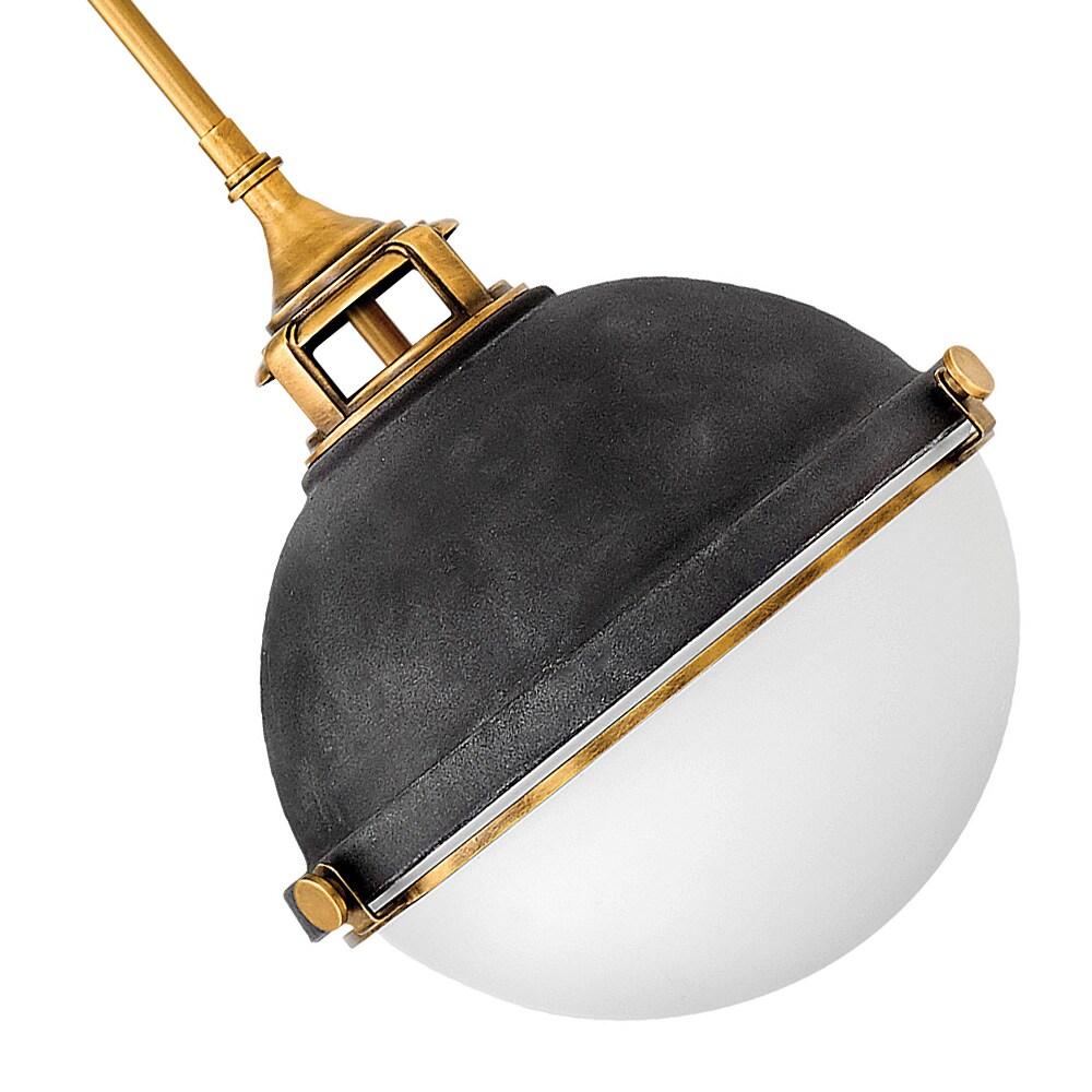 2 Light Small Pendant In Traditional-Industrial Style 13.5 Inches Wide By 14.5 Inches High-Aged Zinc Finish Hinkley Lighting 4834Dz