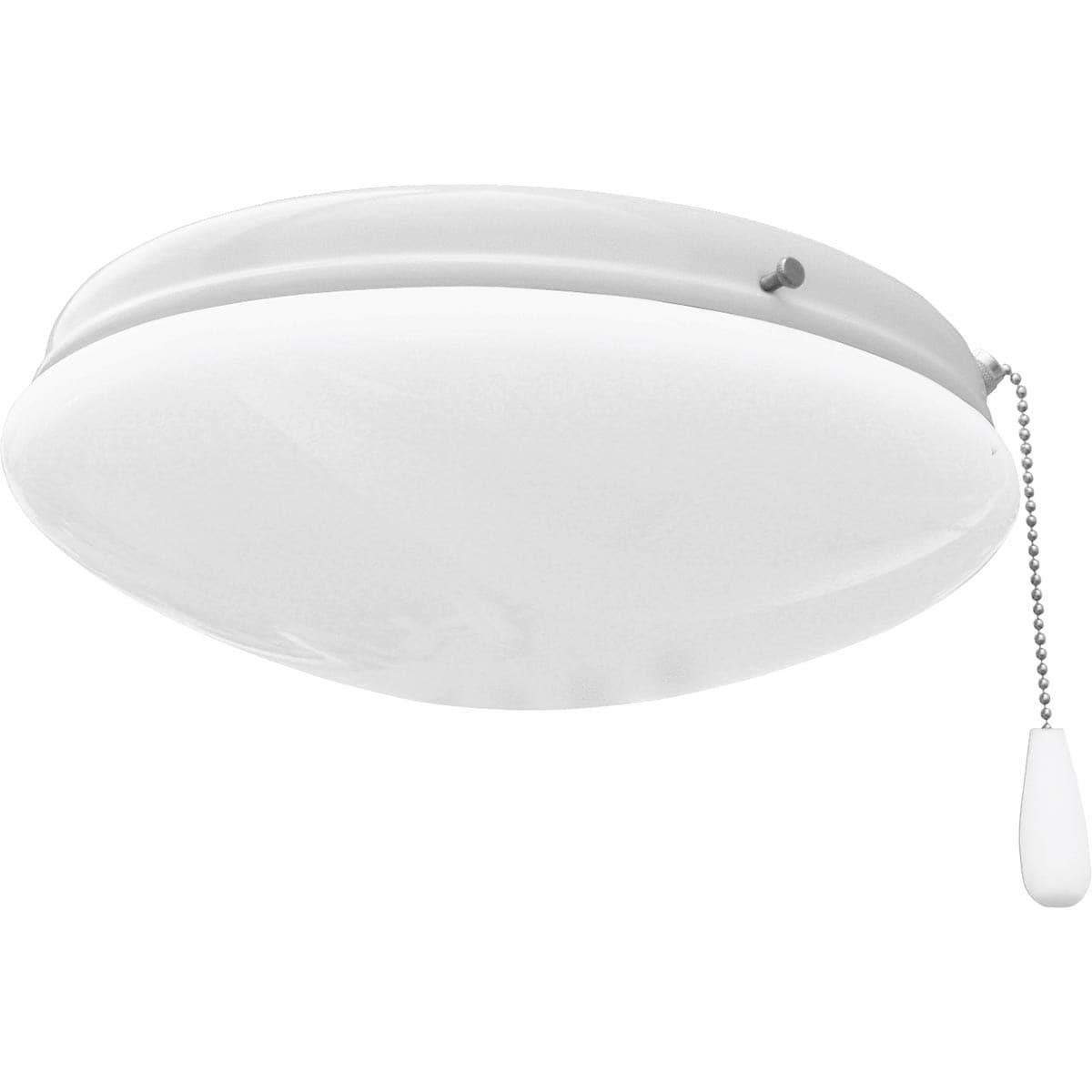 White Opal Glass LED Ceiling Fan Light Kit