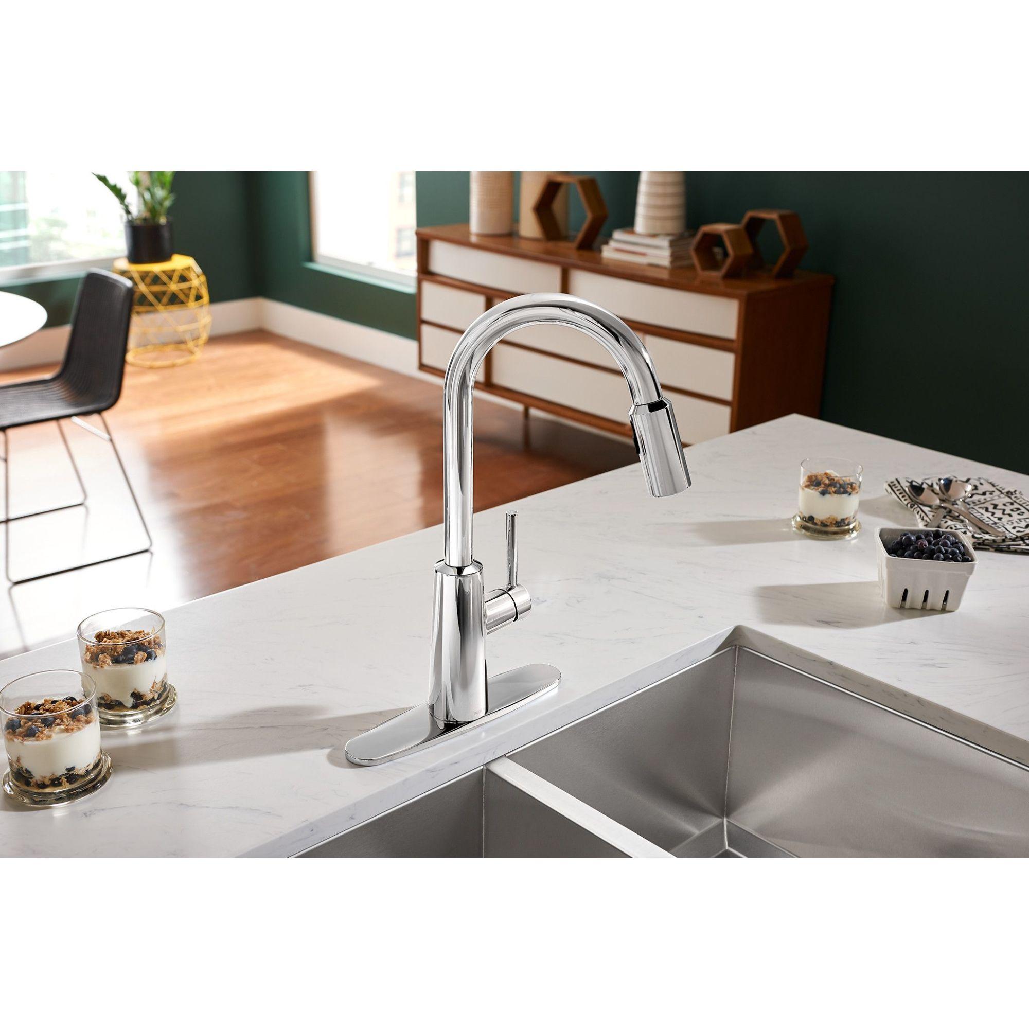 Moen Nori One Handle Chrome Pull-Down Kitchen Faucet