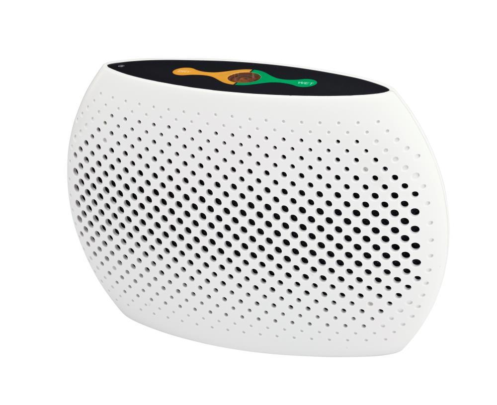 SnapSafe Dehumidifier in White - Moisture Control Crystals, Rechargeable