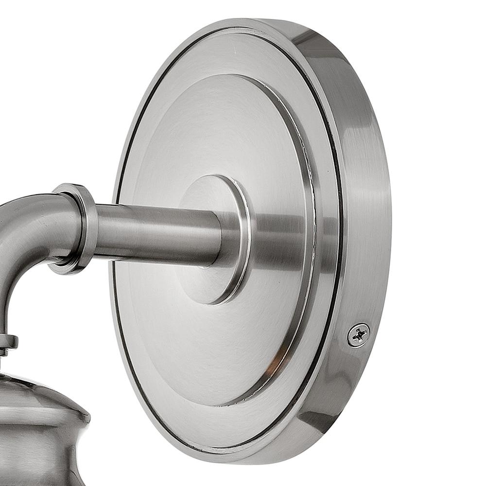 Fritz Outdoor Brushed Nickel Dimmable Wall Sconce with Clear Glass