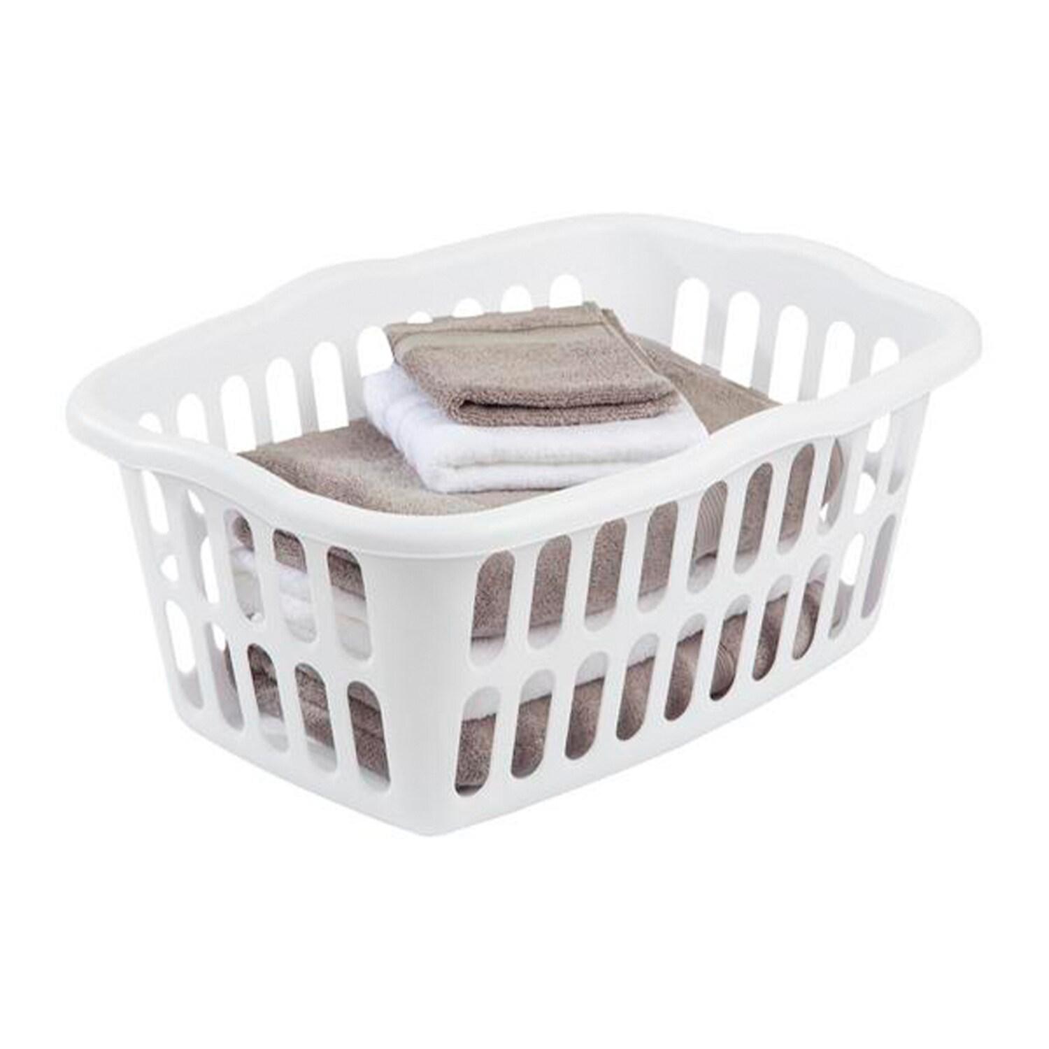 Sterilite Sterilite 1.5 Bu Rectangular Laundry Basket, Classic Design to Carry Clothes to Laundry Room (Set of 12)