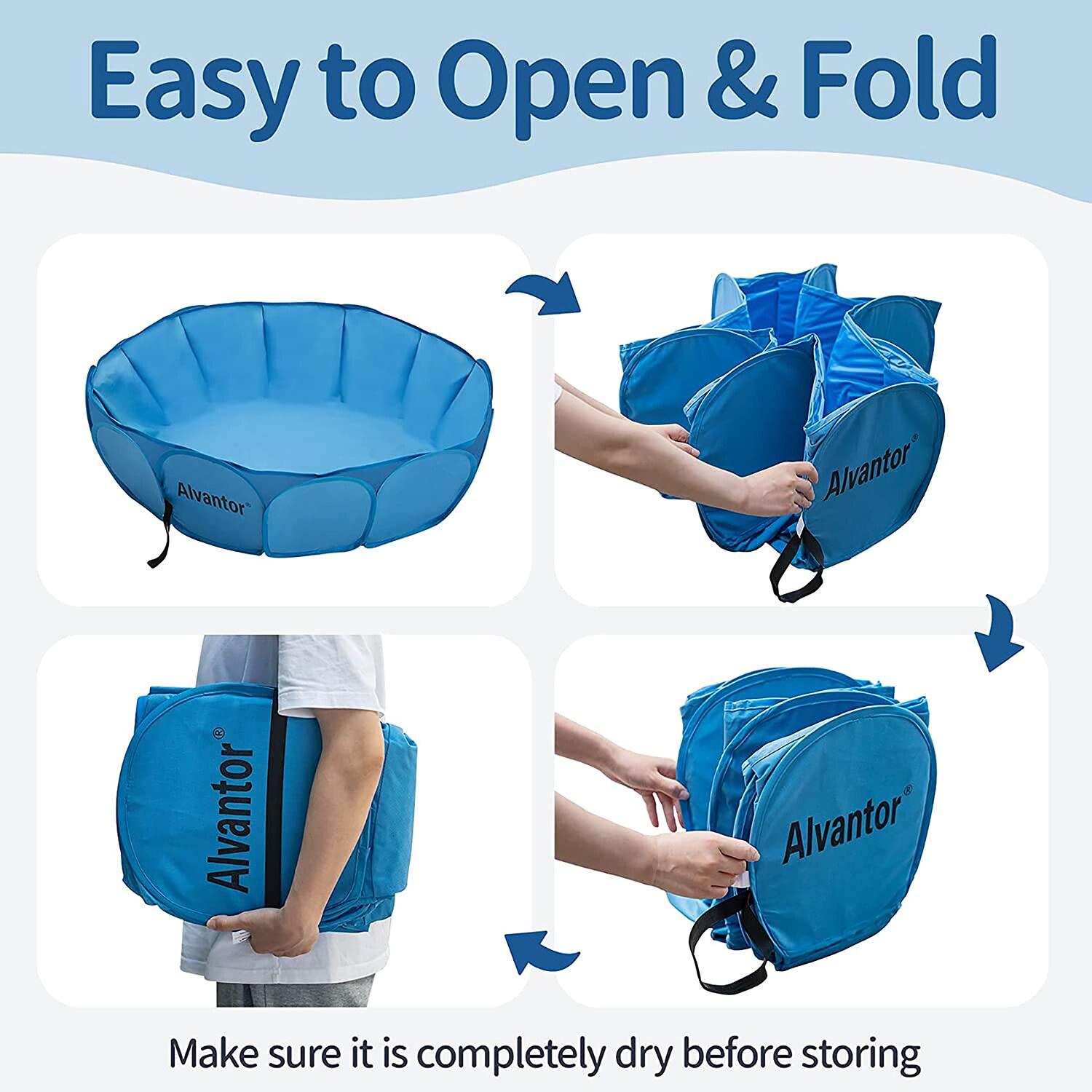 Alvantor Pet Swimming Pool Bathing Tub Portable XL