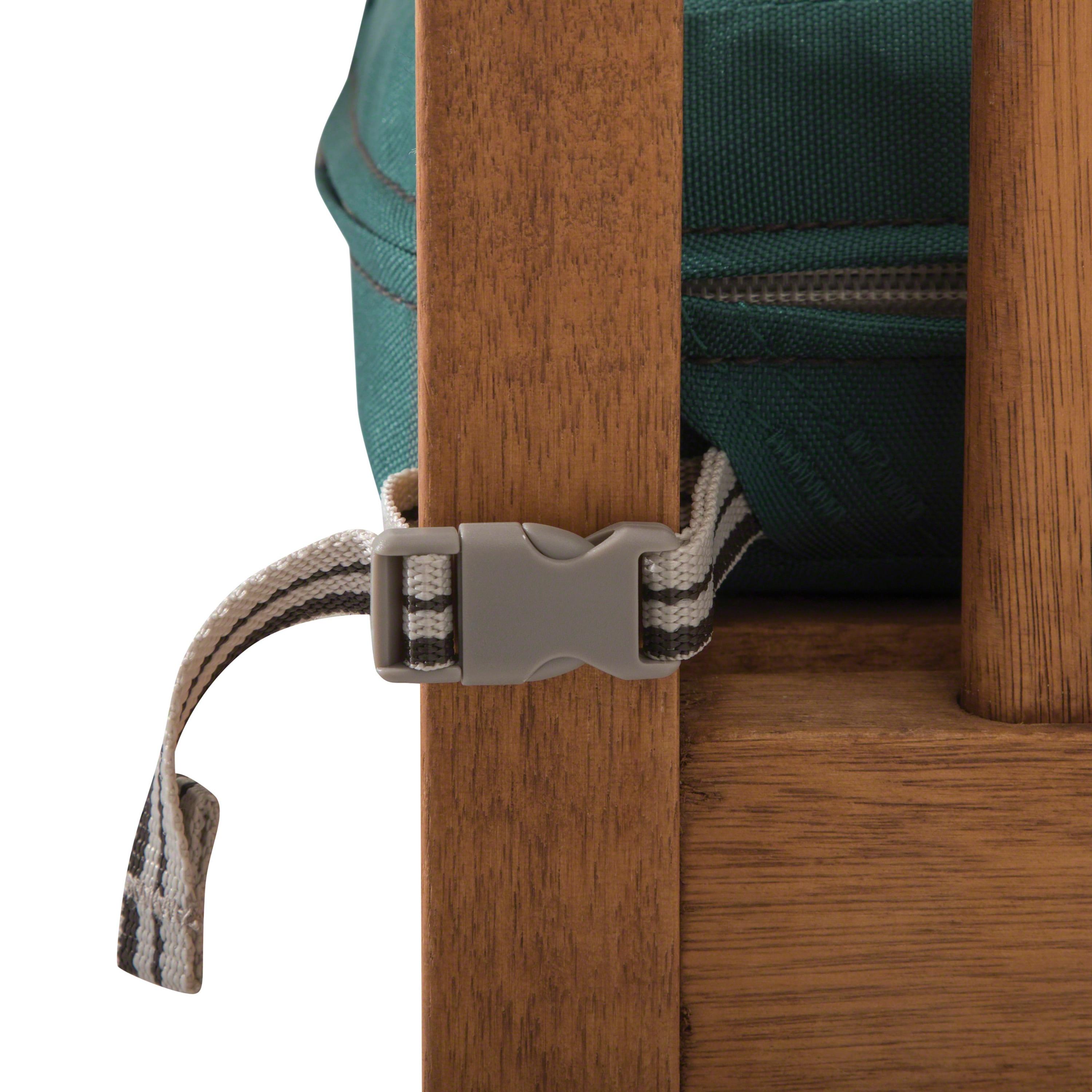 19" x 19" x 3" Ravenna Water-Resistant Patio Seat Cushion Mallard Green - Classic Accessories: Zippered, Polyurethane Foam Filled
