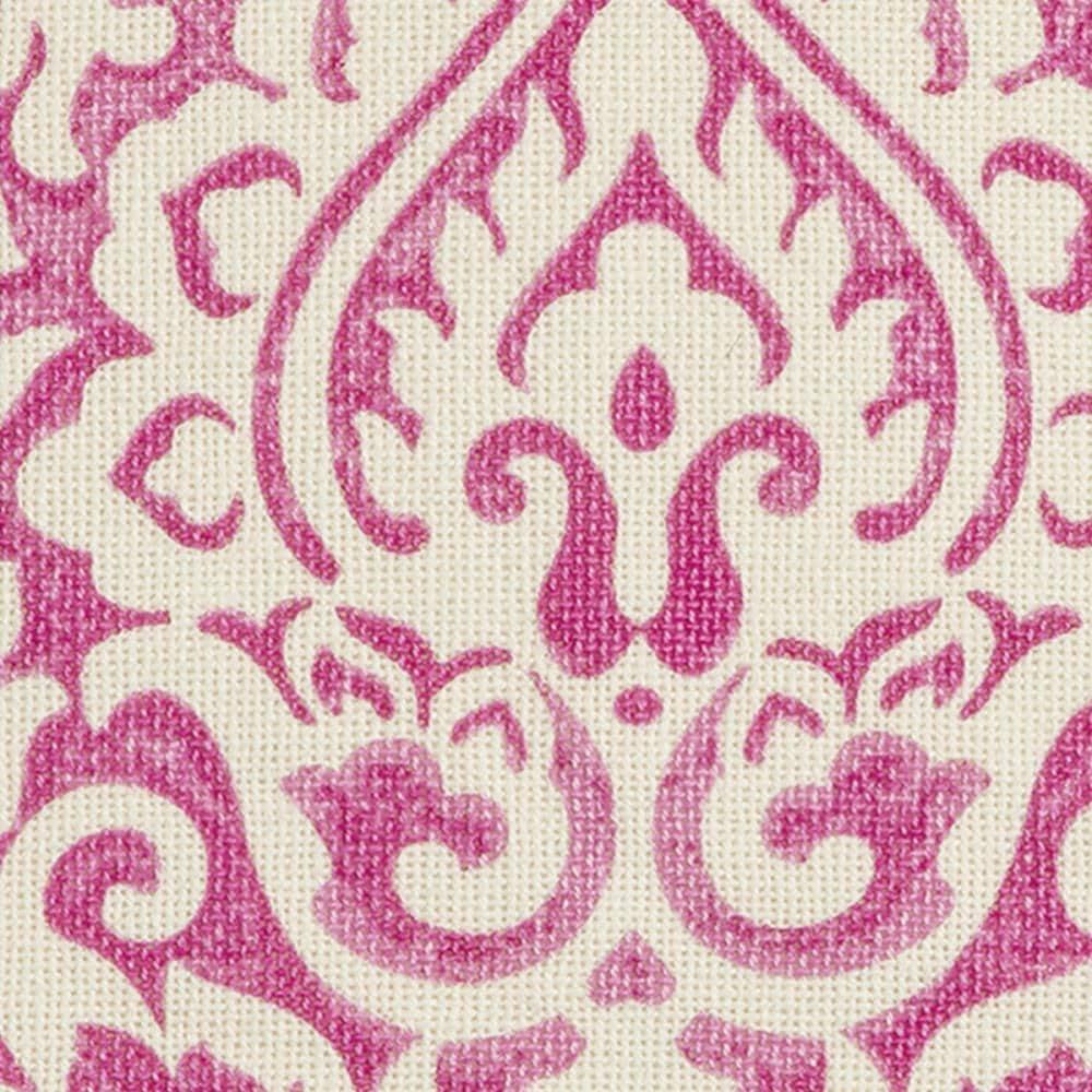 22"x22" Dulane Damask Square Throw Pillow Pink - Rizzy Home