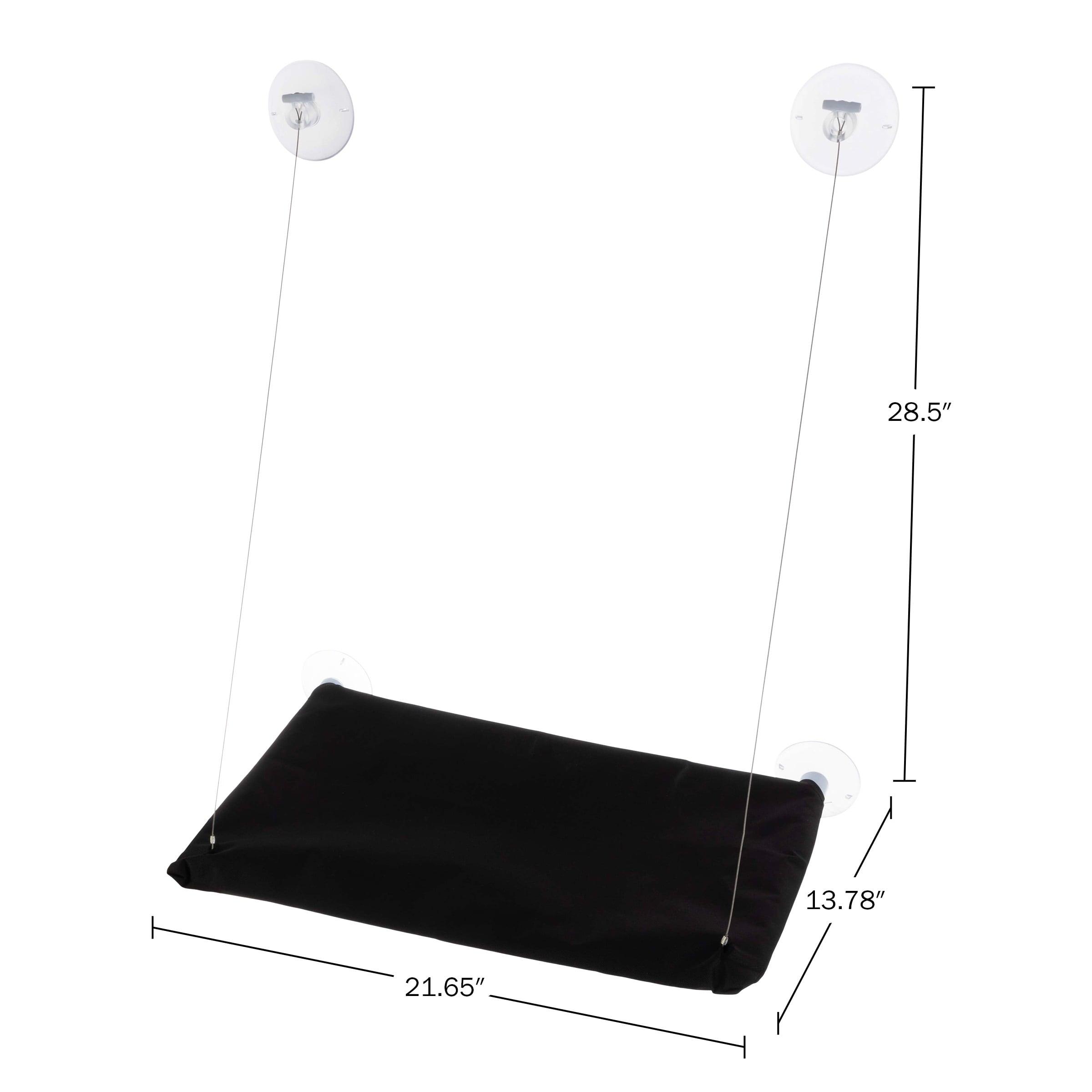 Petmaker PETMAKER Cat Window Perch for Large Cats, Black