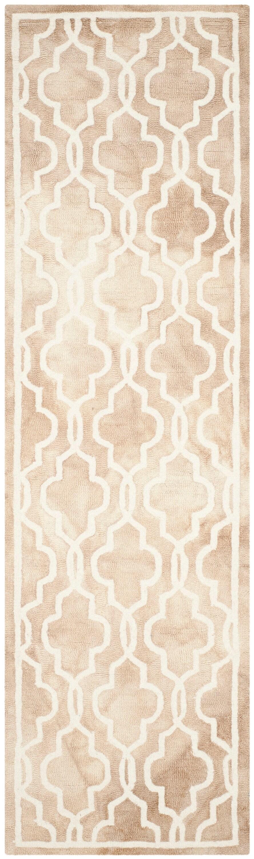 Dip Dye DDY539 Hand Tufted Indoor Runner - Beige/Ivory - 2'3"x12' - Safavieh
