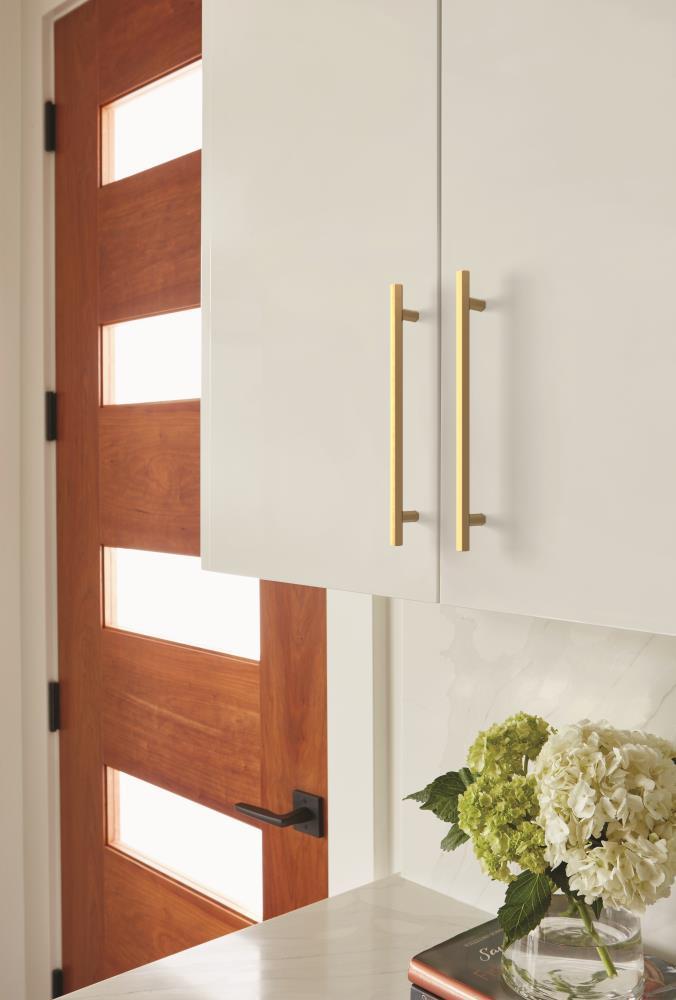 Amerock Caliber 7-9/16 inch (192mm) Center-to-Center Champagne Bronze Cabinet Pull
