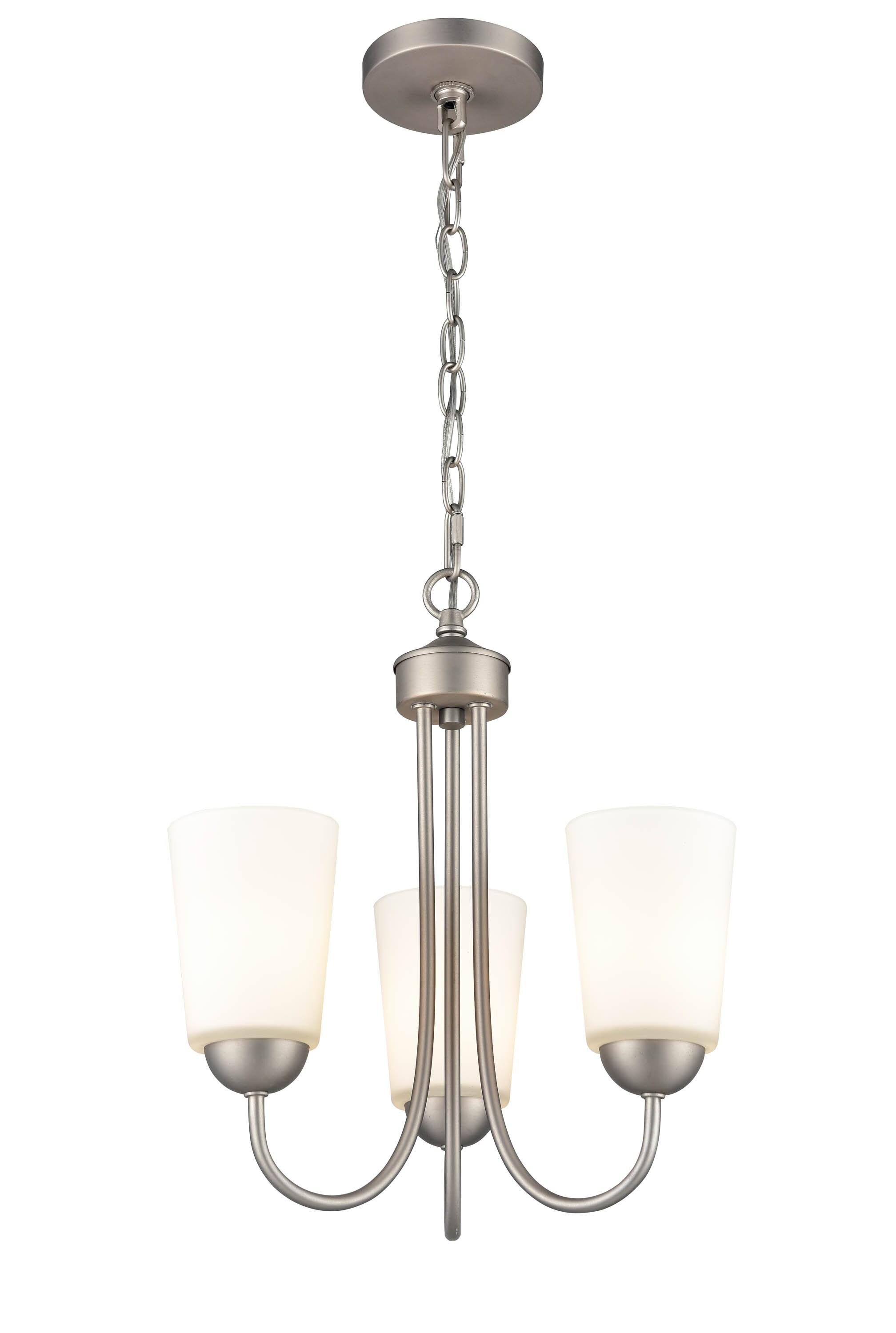 Millennium Lighting Ivey Lake 3 - Light Chandelier in  Satin Nickel