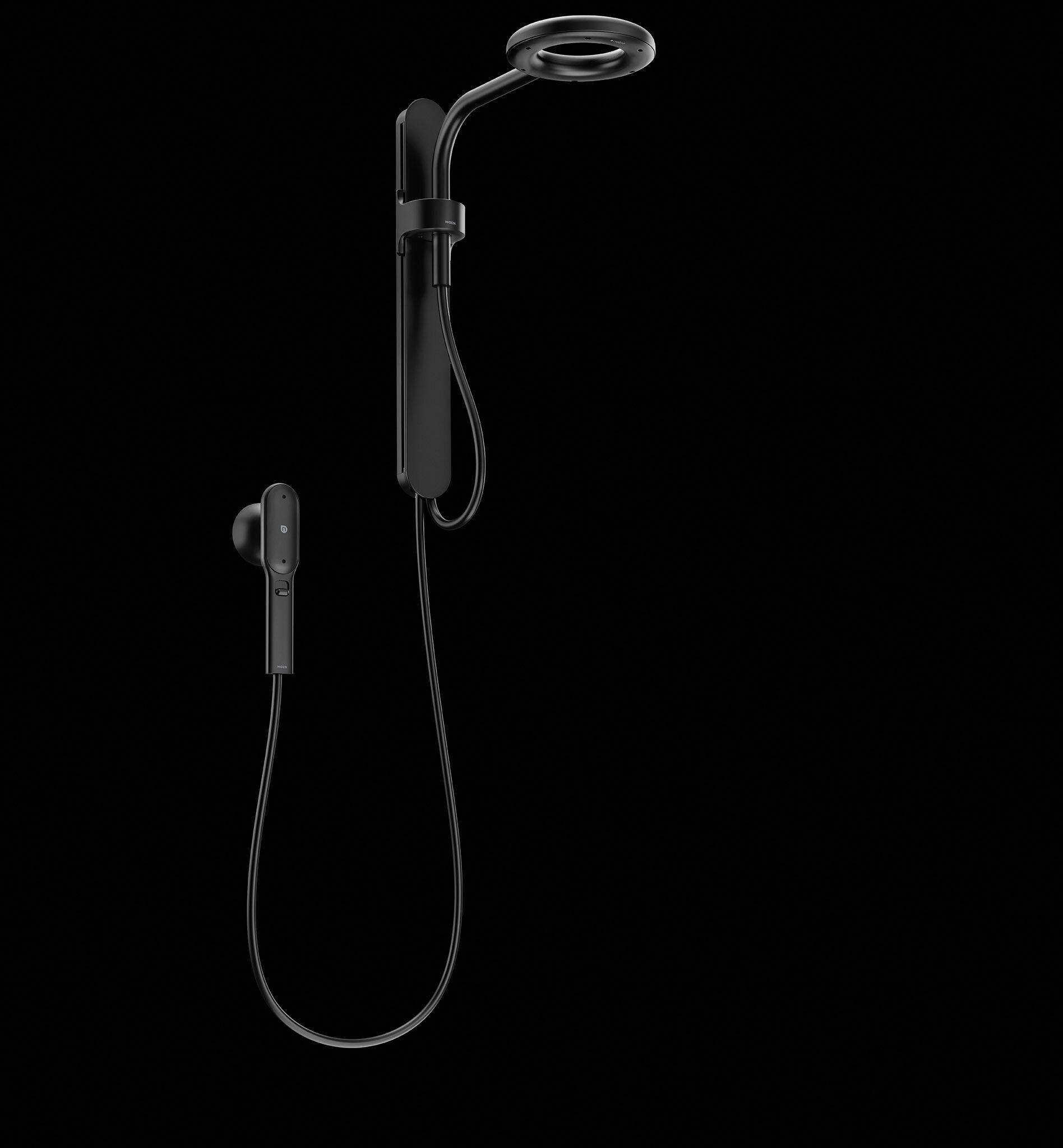 Moen N207C0Bl Matte Black Two-Function 7.9" Diameter Head Standard With Handshower