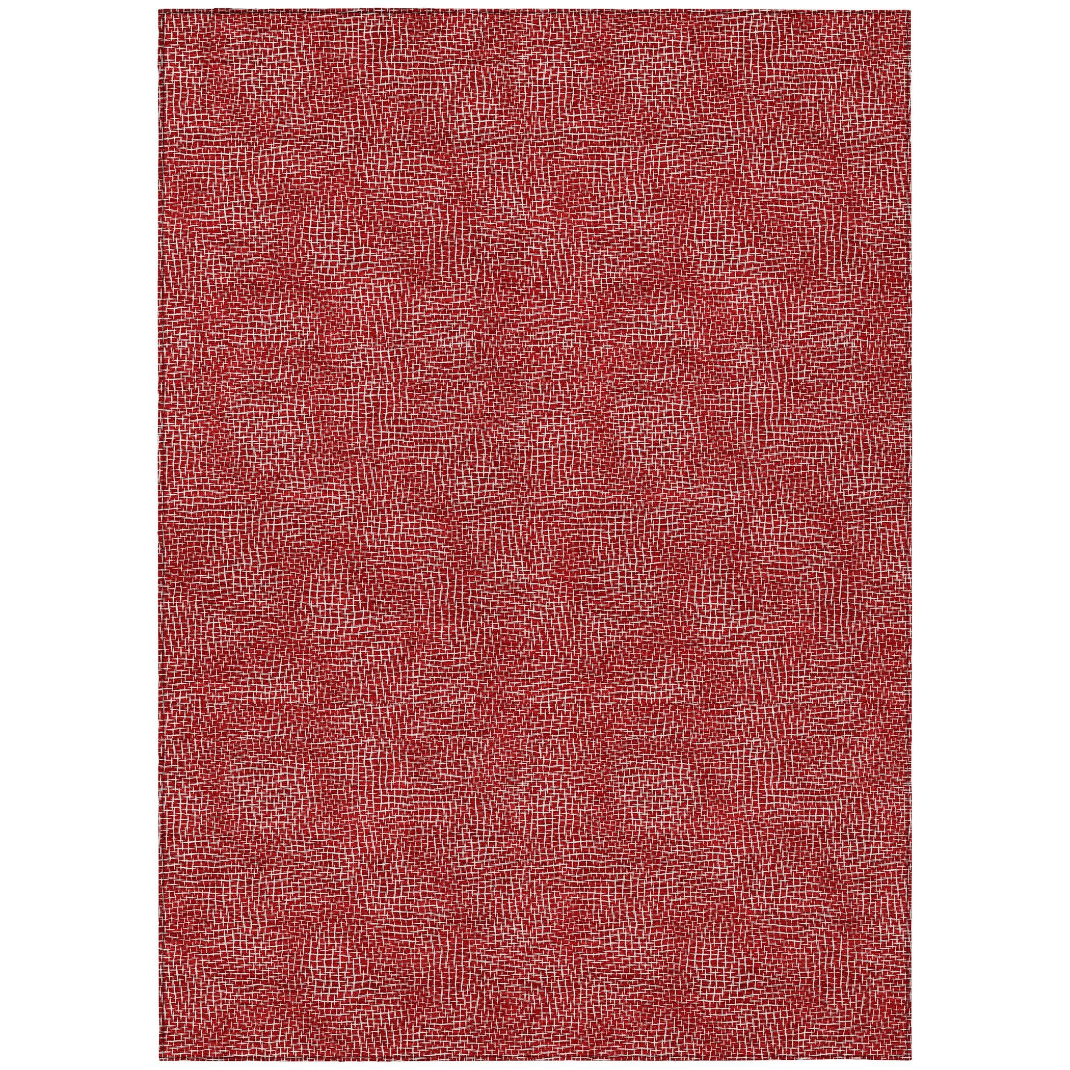 Machine Washable Indoor/Outdoor Chayden ACN1057 Red Rug