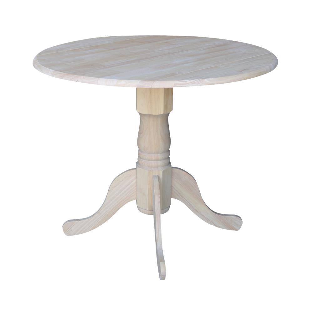 International Concepts Dual Drop Leaf Table - 36", Unfinished