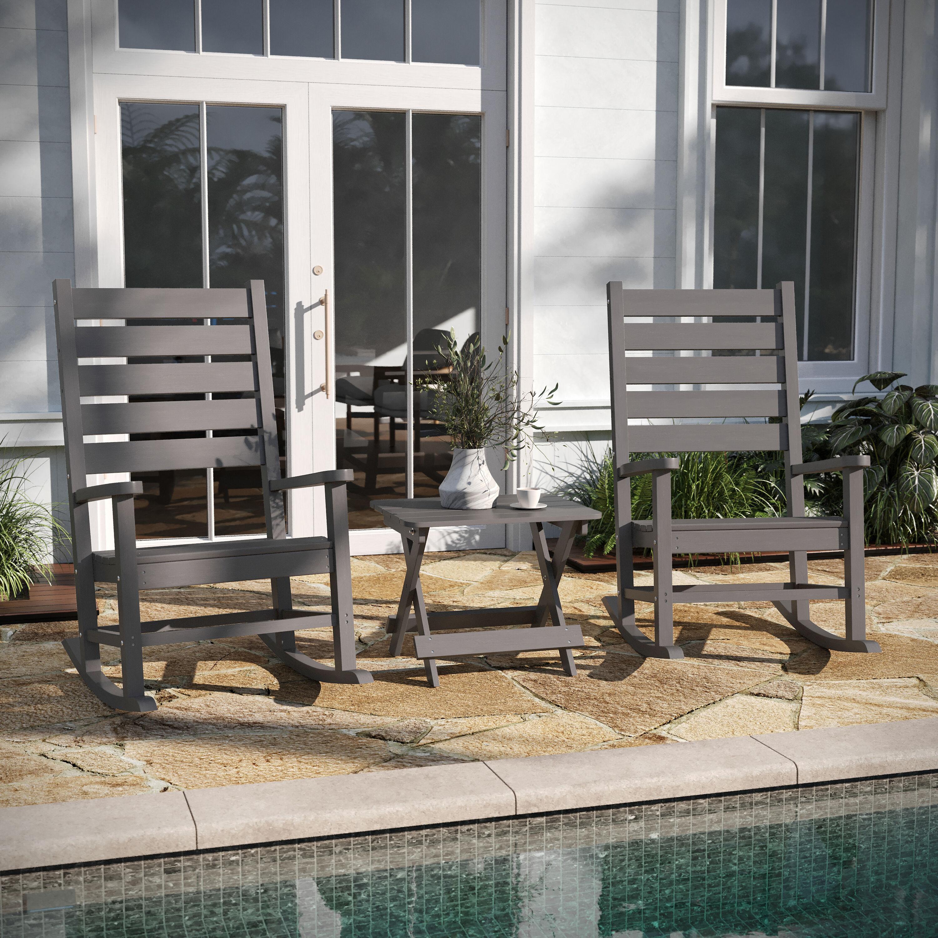 Taylor & Logan Collis Rectangular Outdoor Folding Side Table