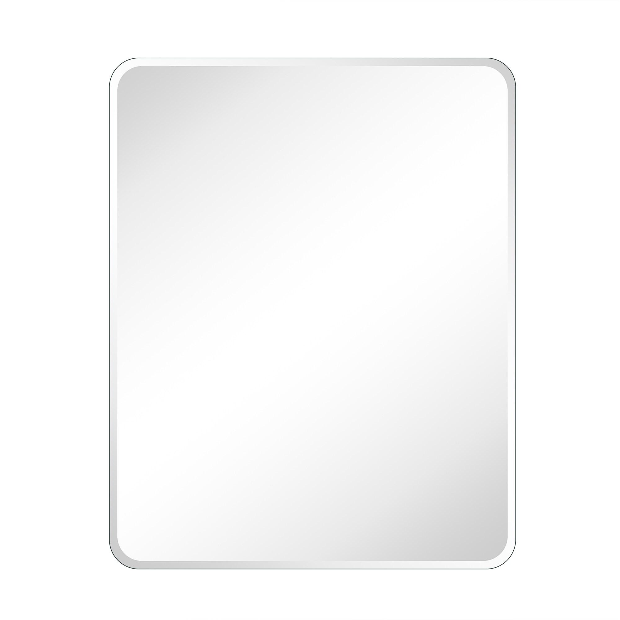 TEHOME 24 in. W x 30 in. H Rectangular Recess and Surface Mount Frameless Medicine Cabinet with Mirror