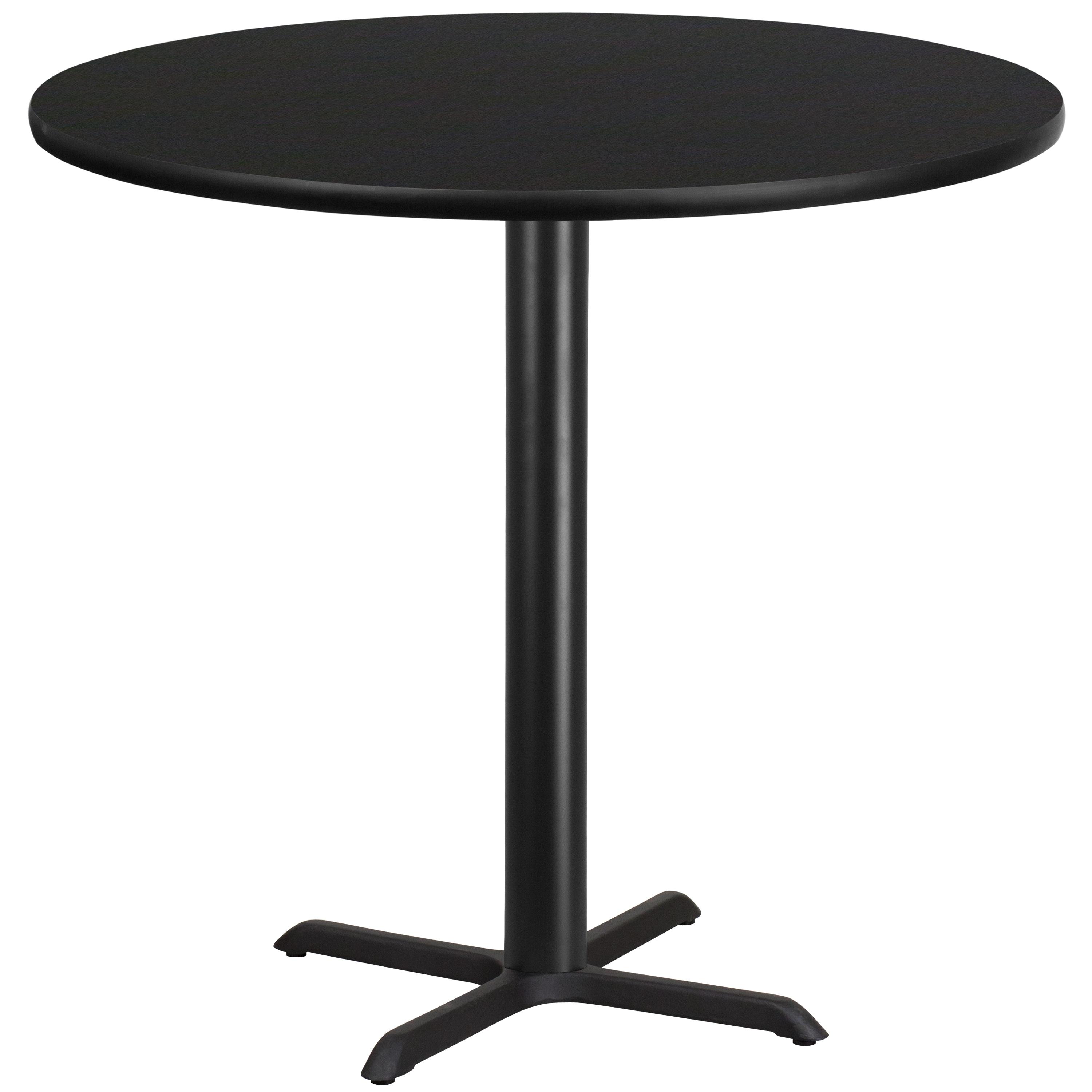 Flash Furniture Carrus Round Laminate Table Top with Height Table Base