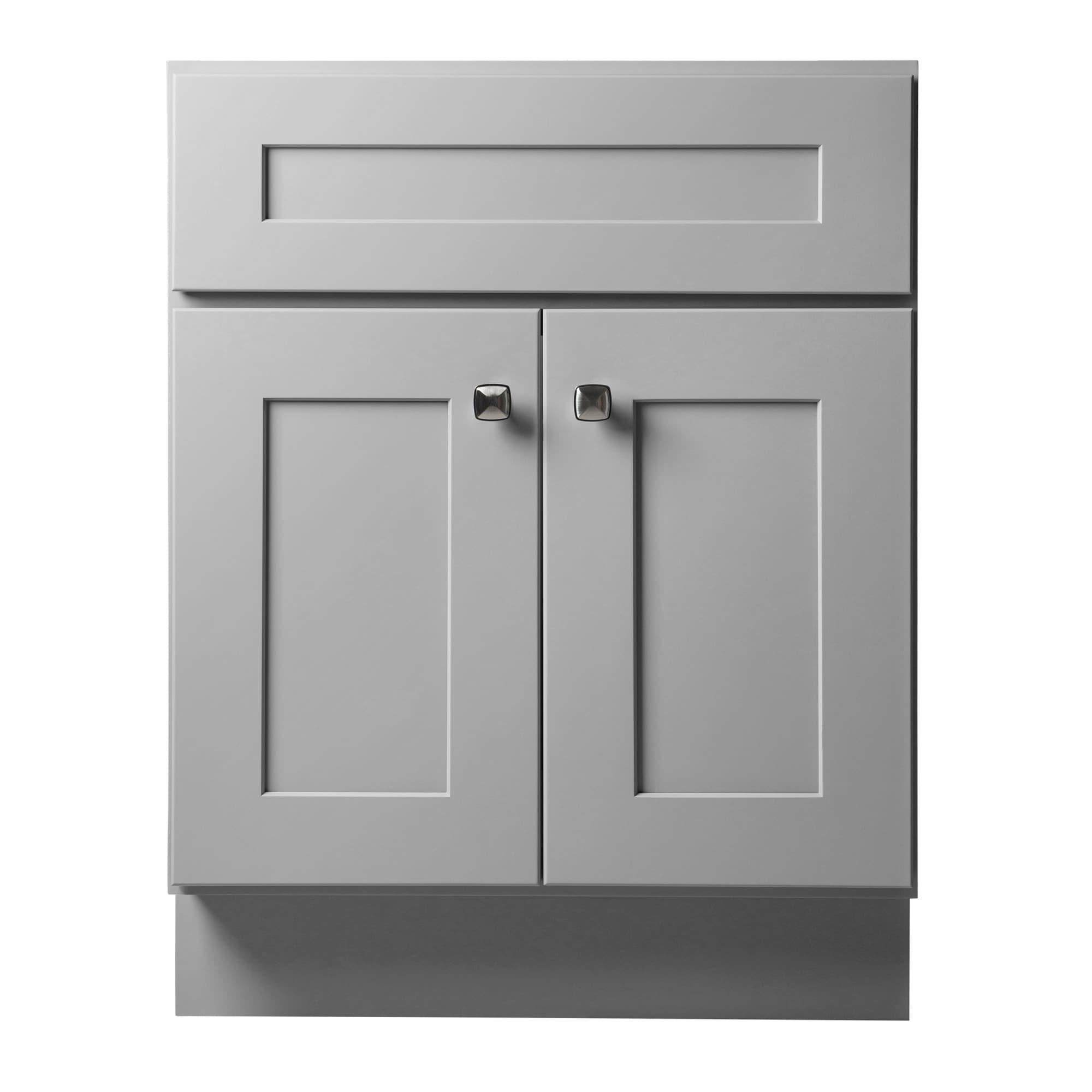 Brookings 24 Inch Bathroom Vanity, Ready to Assemble, Solid Wood, Sherwin Williams – Design House, 587063