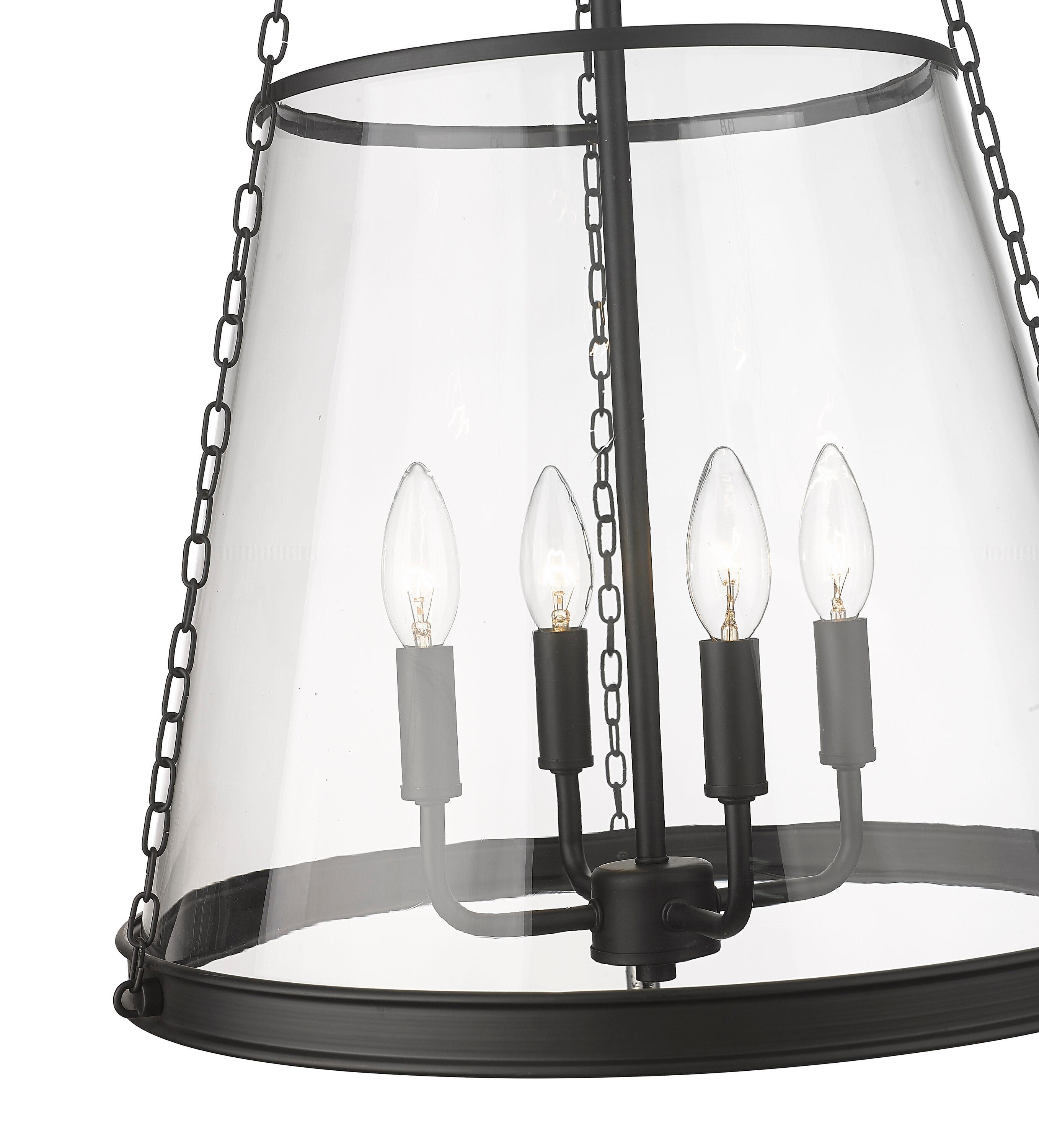 Z-Lite Prescott 4 - Light Pendant in  Matte Black