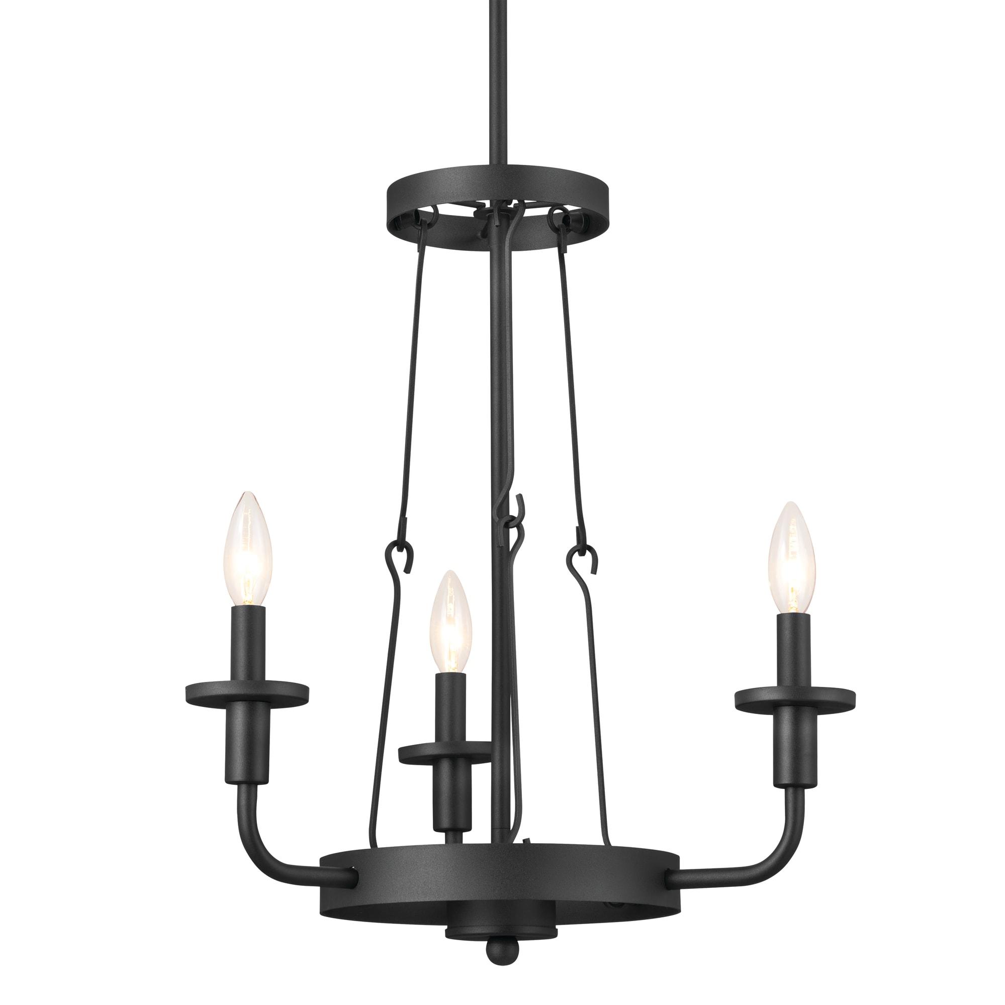 Kichler Lighting Vetivene 3 - Light Chandelier in  Textured Black