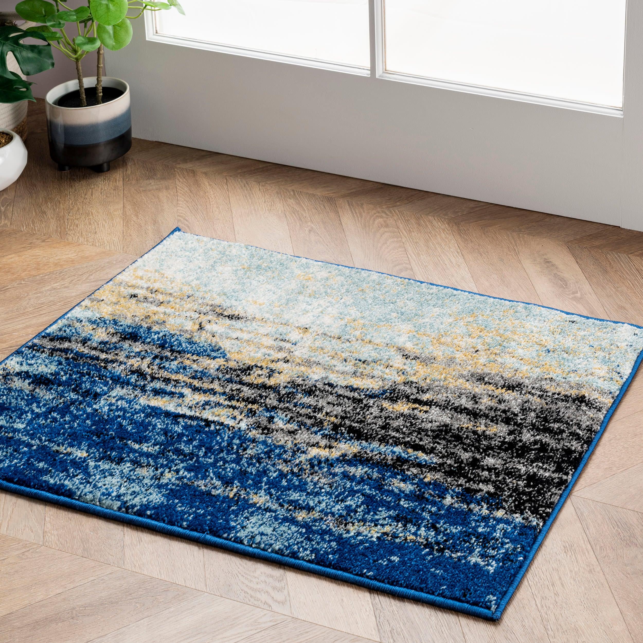 9'x12' Katharina Area Rug Green - nuLOOM: Stain-Resistant, Flat Pile, Nautical Style, Indoor Use, Machine Made