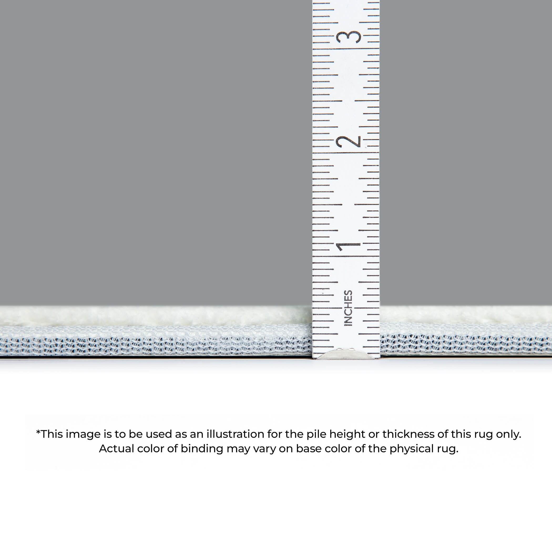 Teal Rectangular Washable Synthetic Rug, 30" x 20"