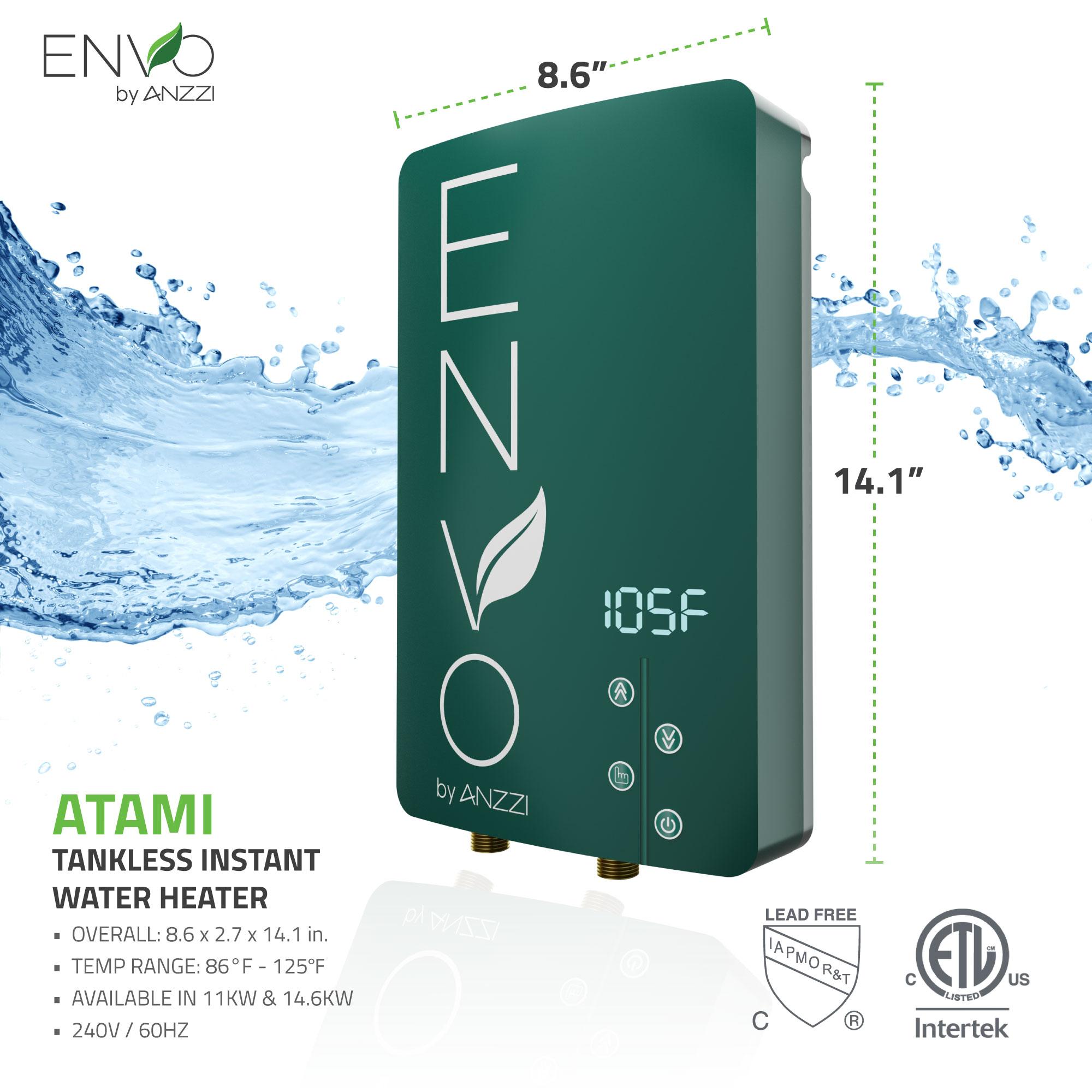 ANZZI WH-AZ011-M2 Envo 240 Electric Tankless Water Heater