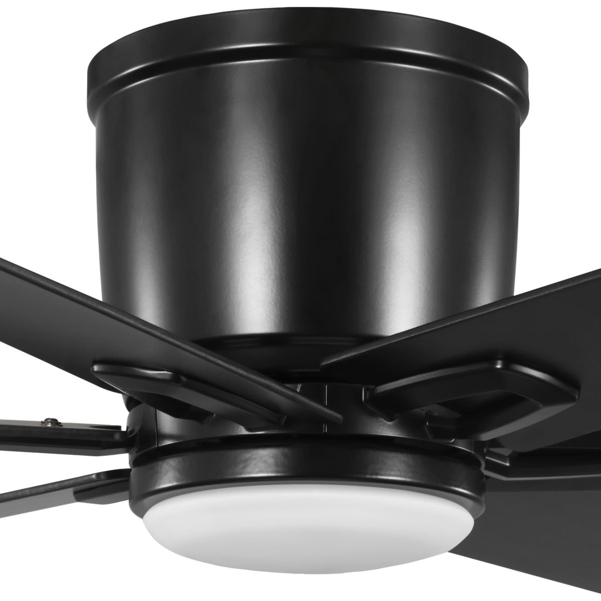 Progress Lighting - Bexar - 6 Blade Flush Mount Ceiling Fan with Light Kit-11.5