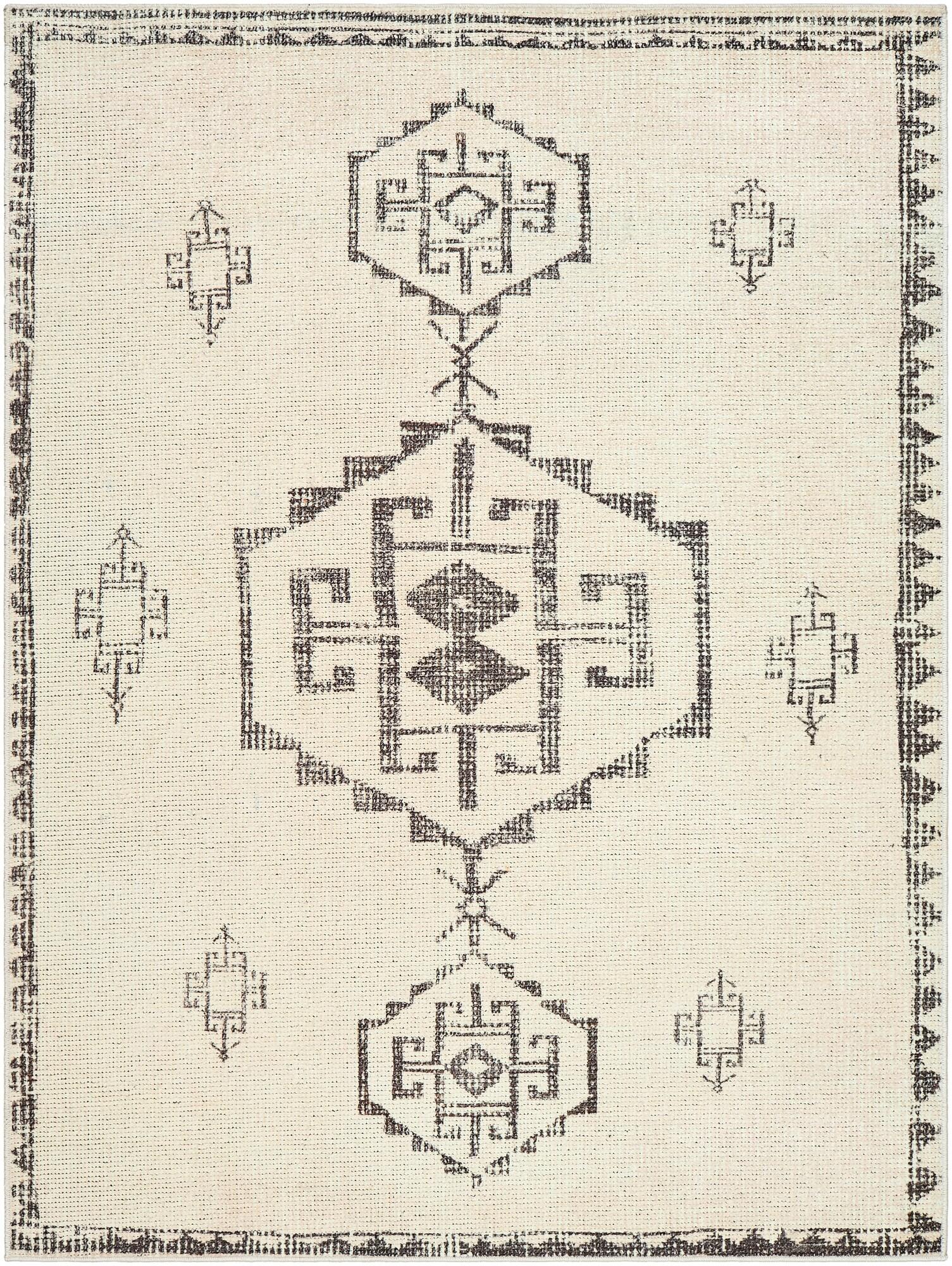 Becki Owens x Surya Solana Vintage Pewter/Beige Area Rug