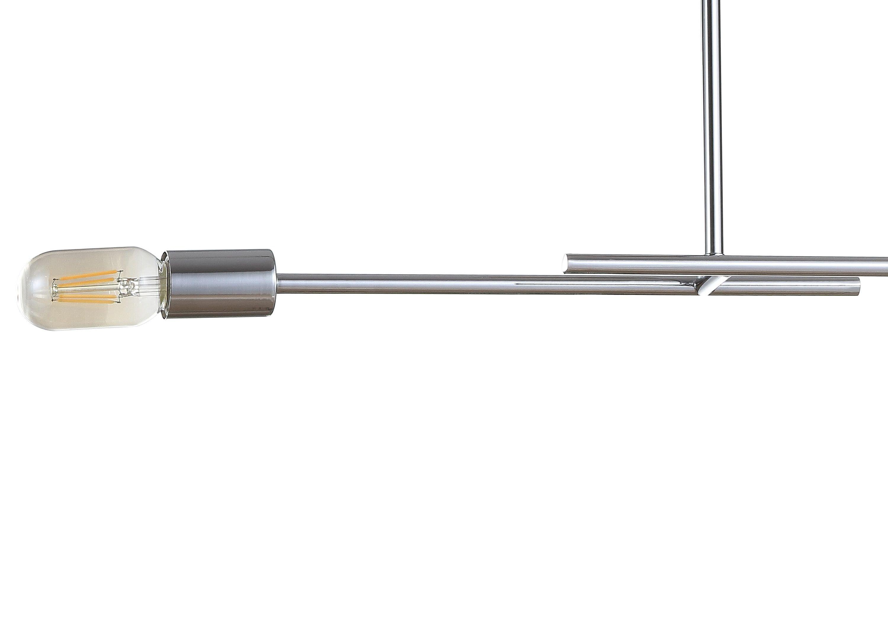 Turing 30.5" Adjustable Metal LED Linear Pendant, Chrome
