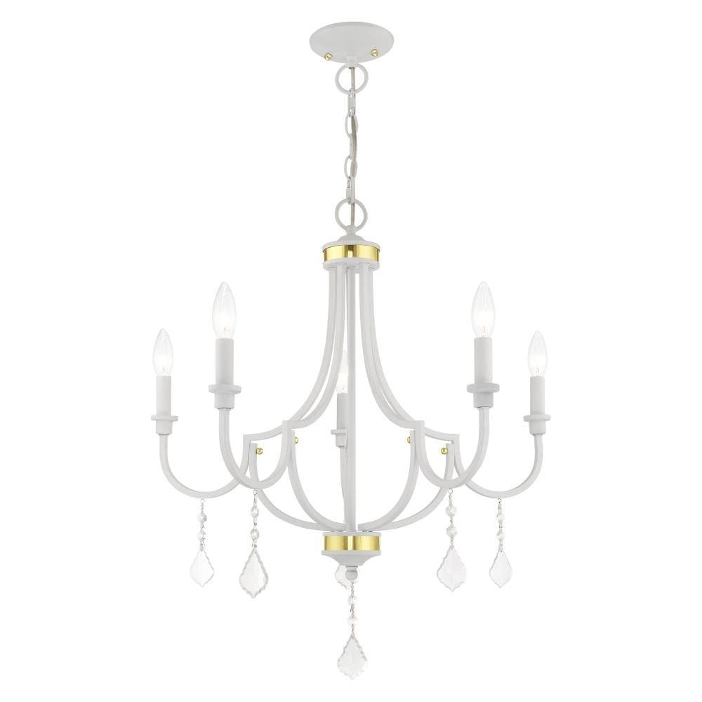 Livex Lighting Glendale 5 - Light Chandelier in  White