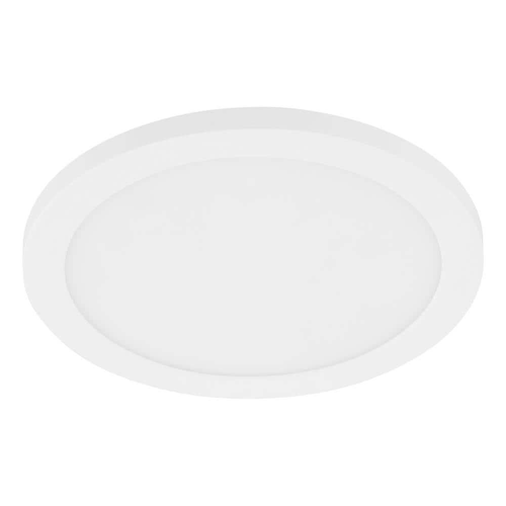 EGLO Trago 9 1 -Light 8.86-in White Flush Mount Light ENERGY STAR Certified