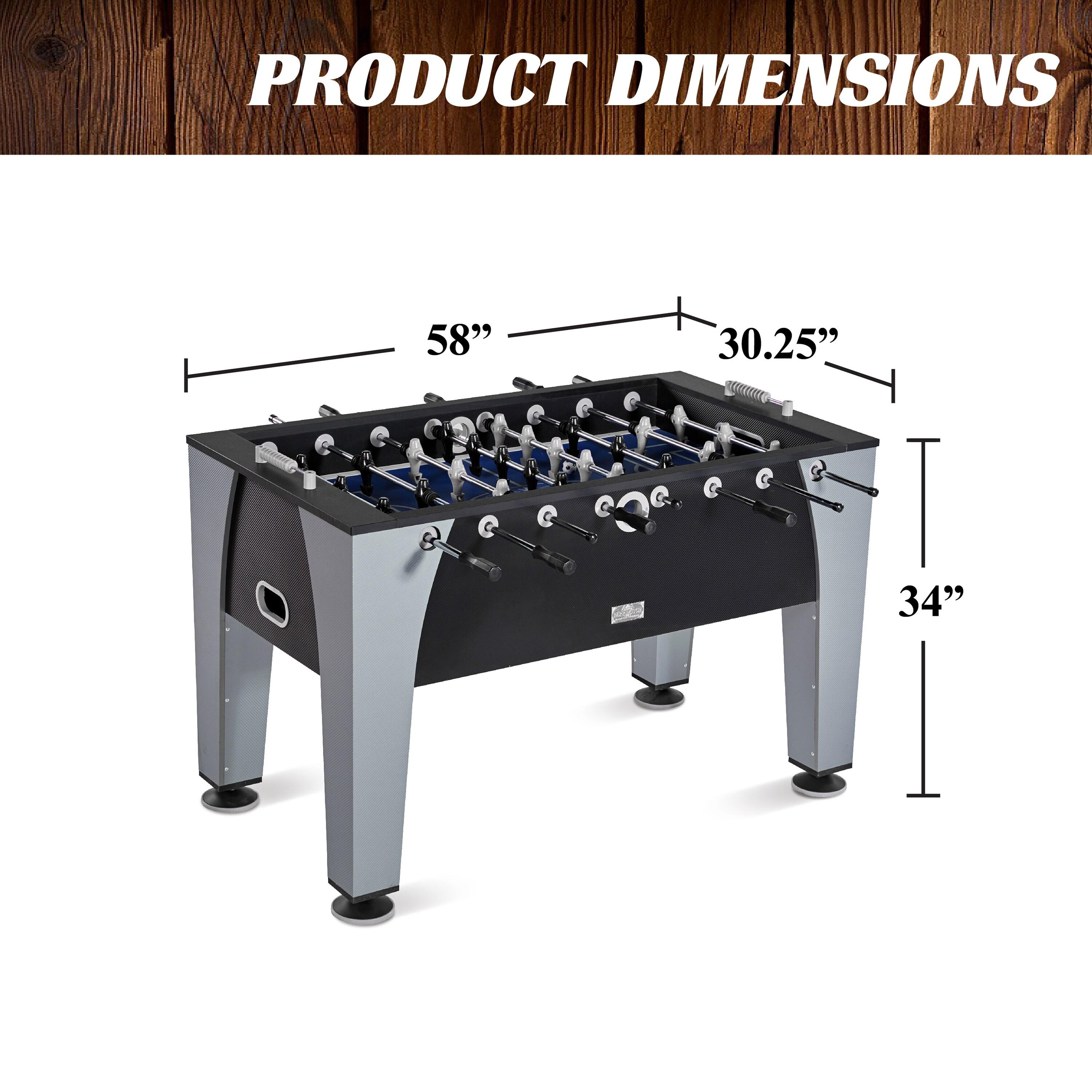 Barrington Billiards Company Barrington Billiards 58” Irvine Foosball Table, with Tabletop Sports Soccer Balls