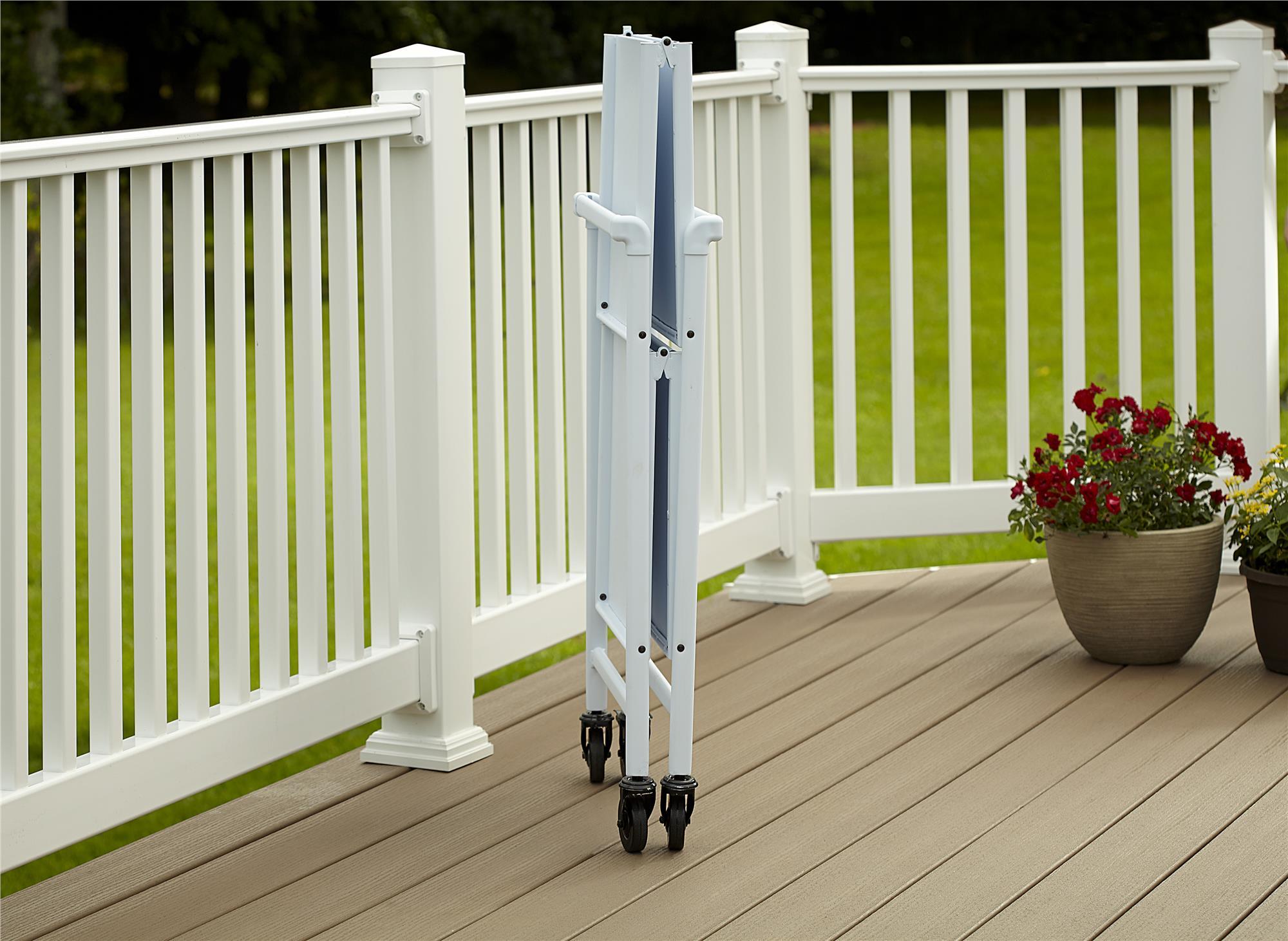 COSCO Indoor/Outdoor Folding Serving Cart with Wheels