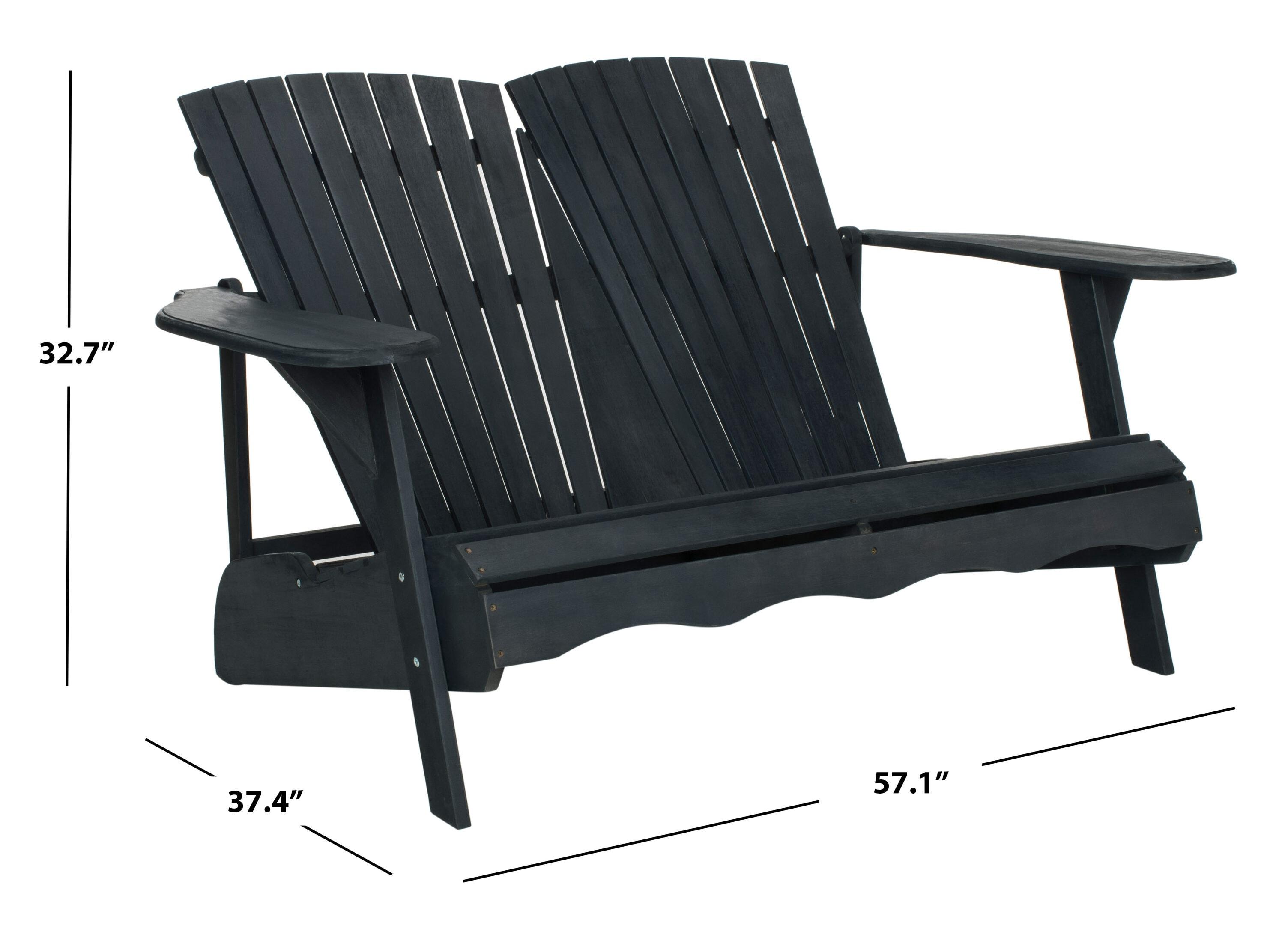 Hantom Bench - Outdoor - PAT6702 - Dark Slate Gray - Safavieh