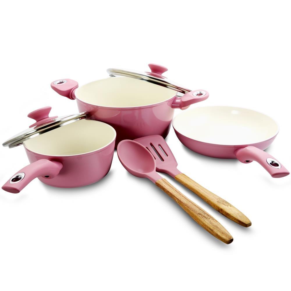 Gibson Home Plaza Café 7 Piece Aluminum Nonstick Cookware Set