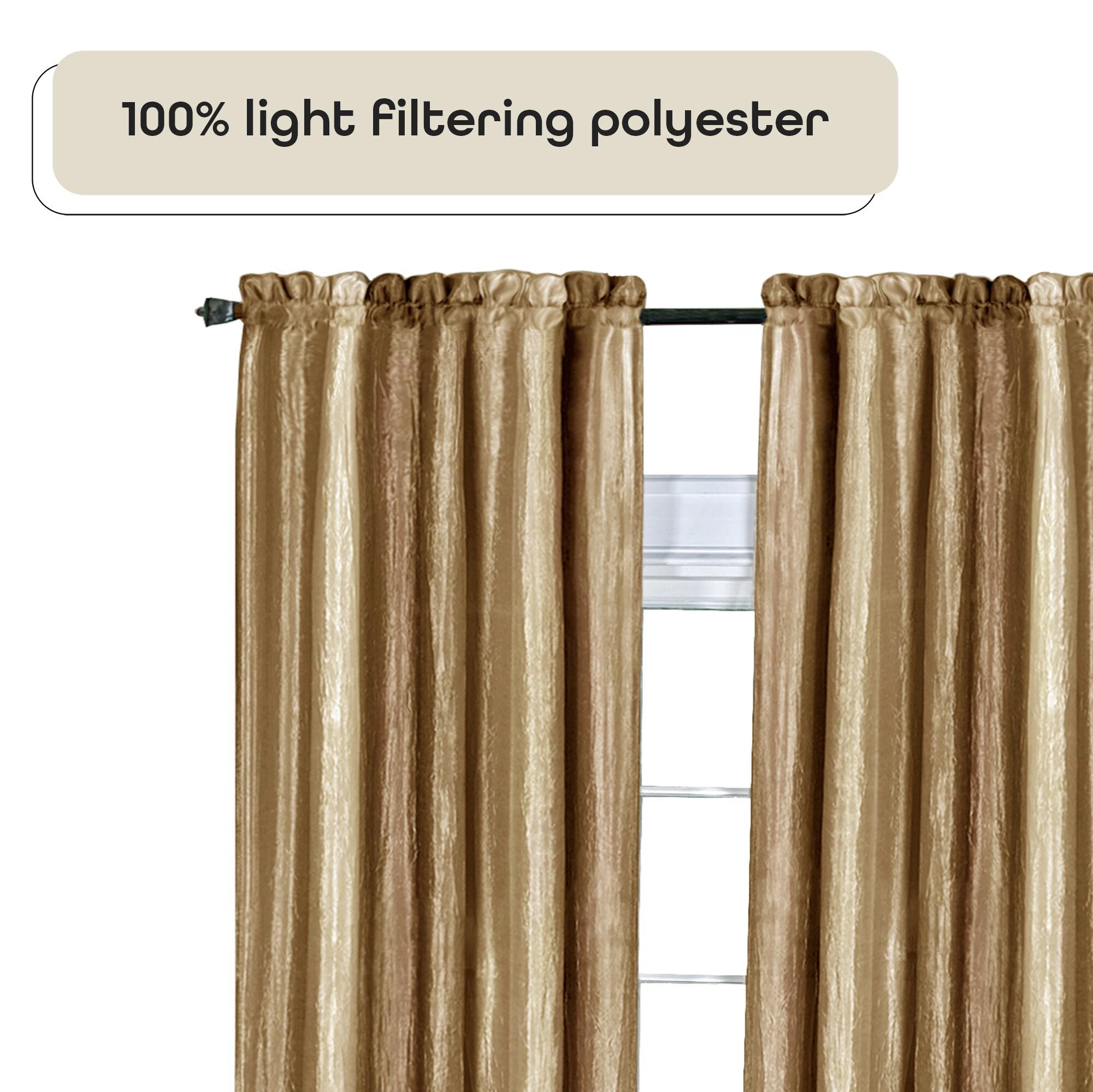 Ombre Sandstone Light-Filtering Polyester Window Panel 50" x 84"