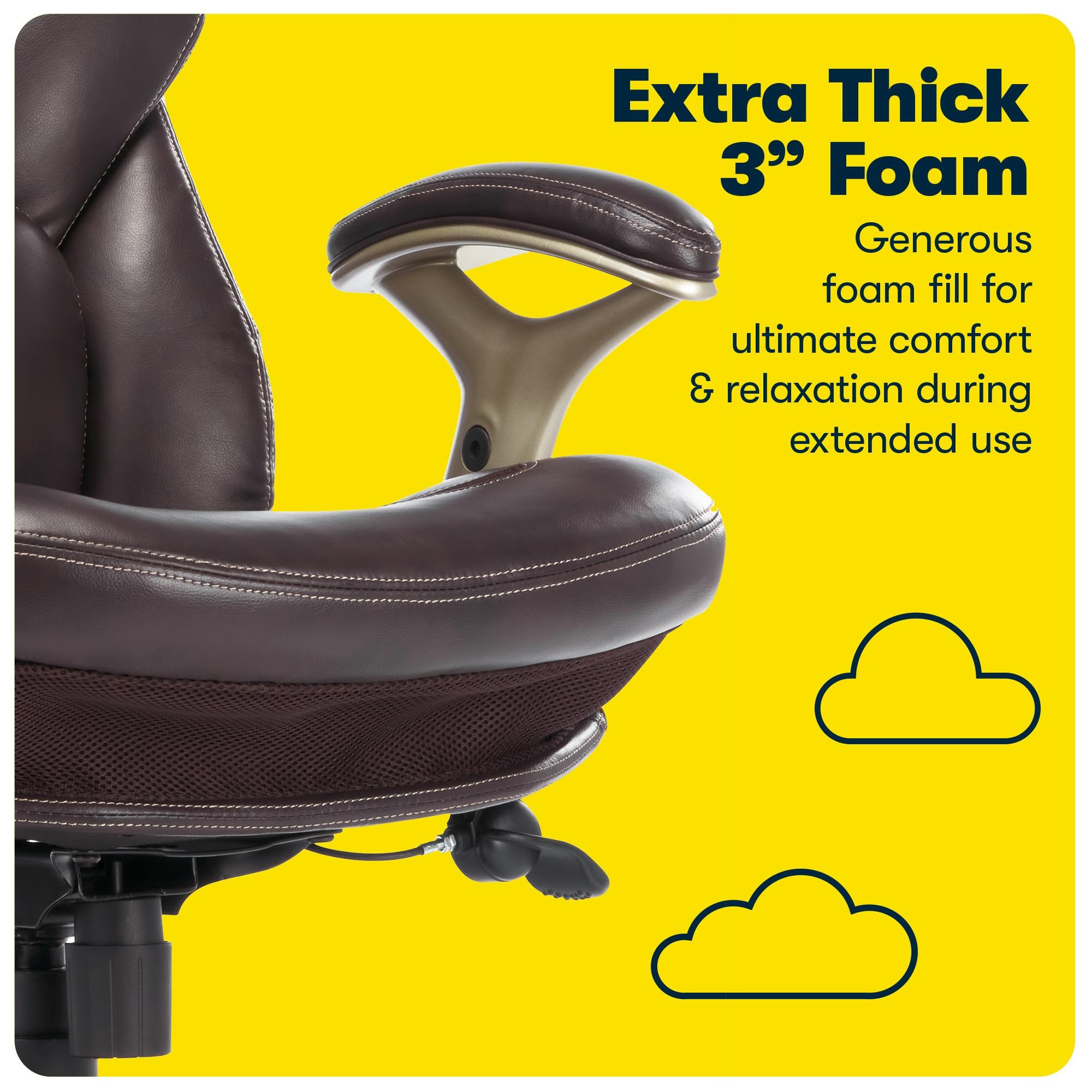 Serta Claremont Ergonomic Executive Office Chair with Back in Motion Technology and Lumbar Support