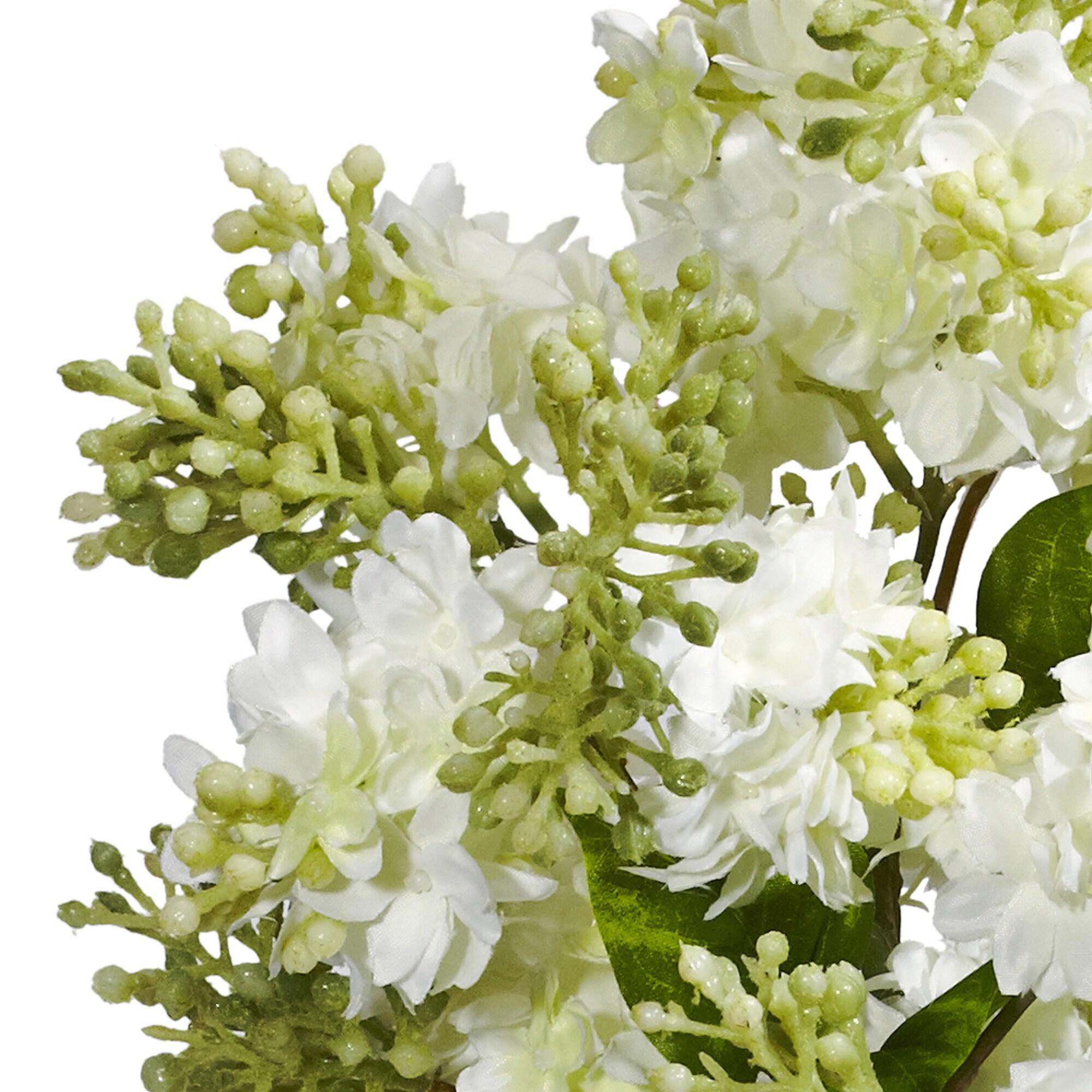 Nearly Natural Lilac Silk Flower Arrangement