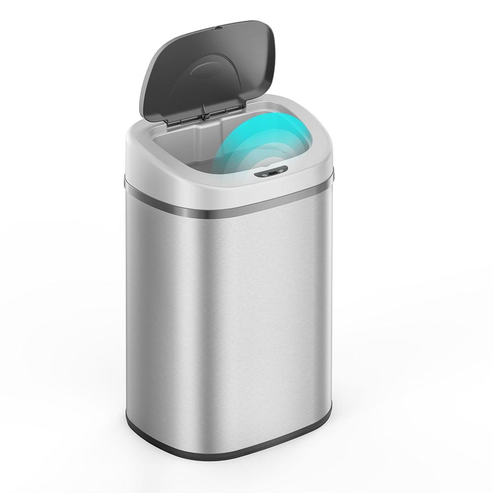 NineStars Nine Stars 21 Gallon Stainless Steel Motion Sensor Trash Can