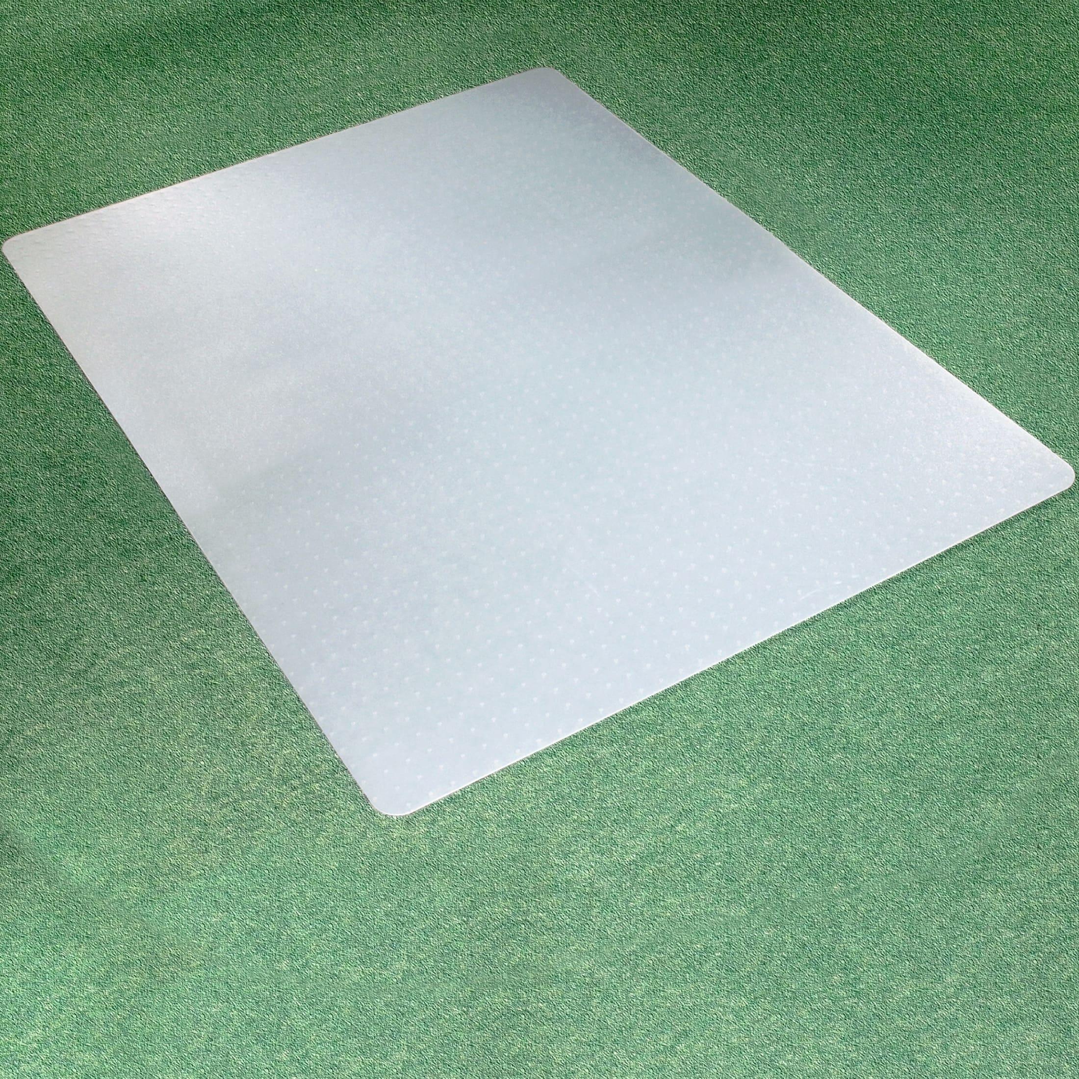 Floortex - Revolutionmat Polypropylene Rectangular Chair Mat for Carpets Translucent