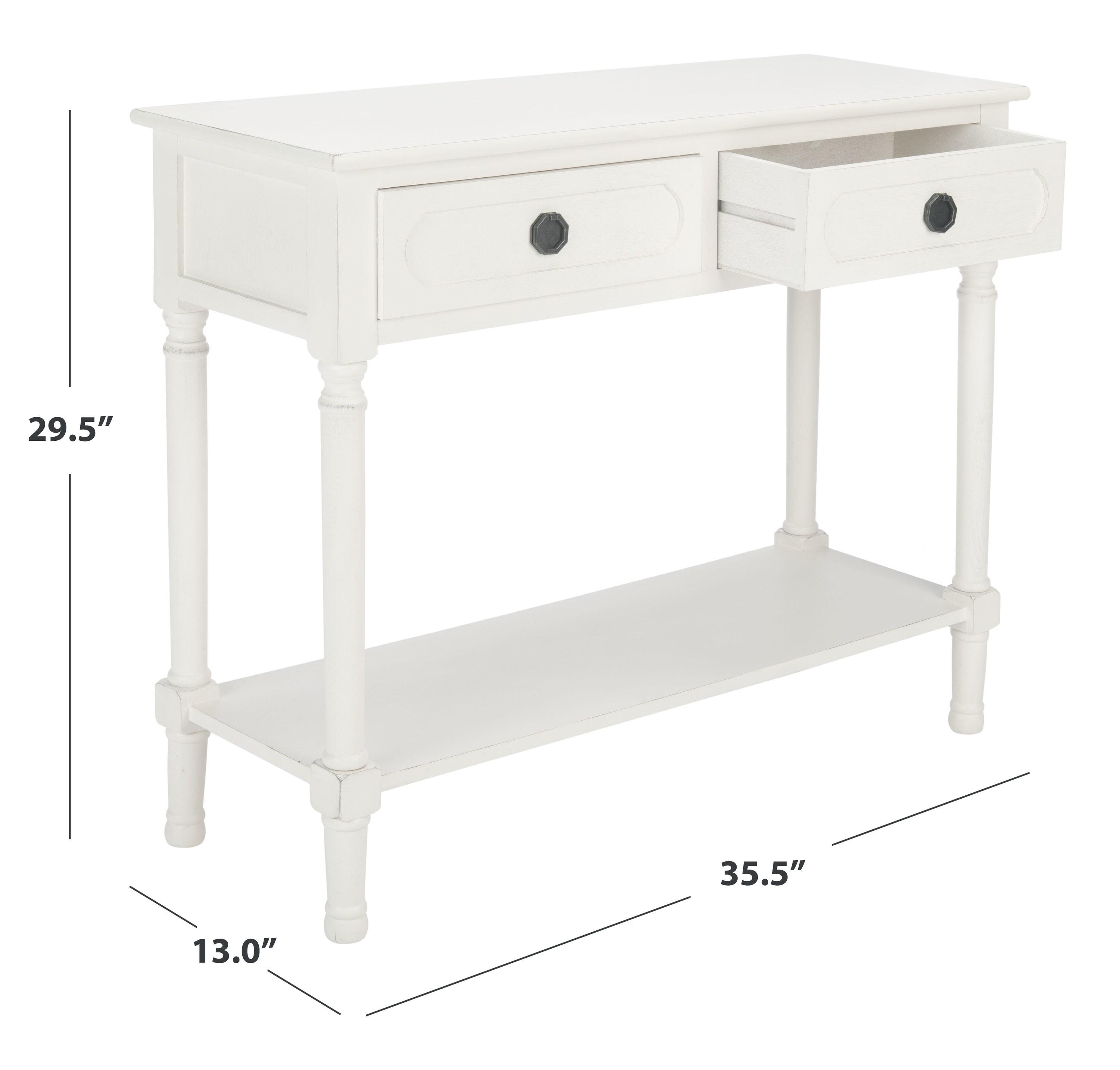 Allura 2 Drawer Console Table - CNS5725A - Off-White - Safavieh