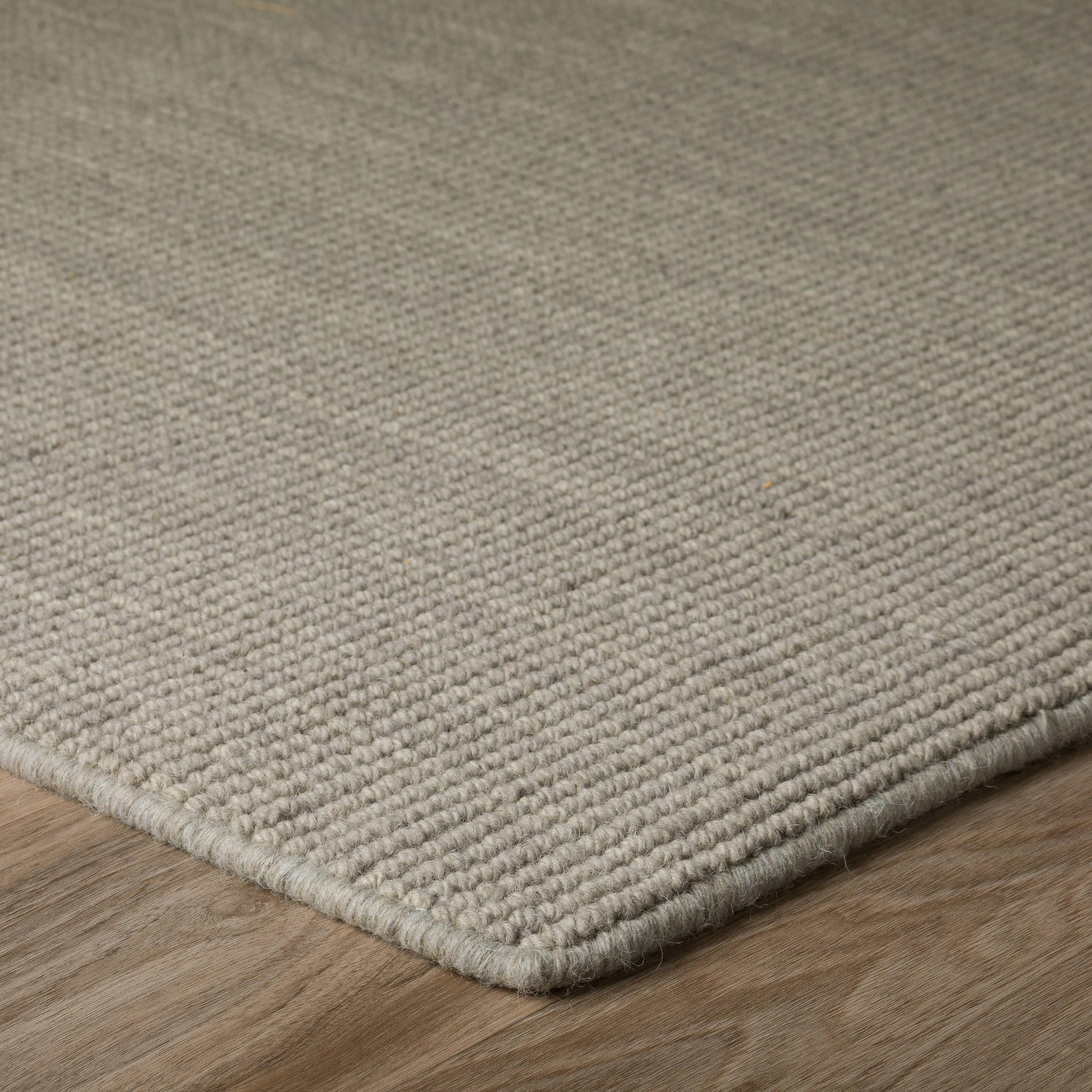 Addison Rugs Jaxon 4 x 6 (ft) Loomed Wool Grey Rectangular Indoor Solid Farmhouse/Cottage Area rug