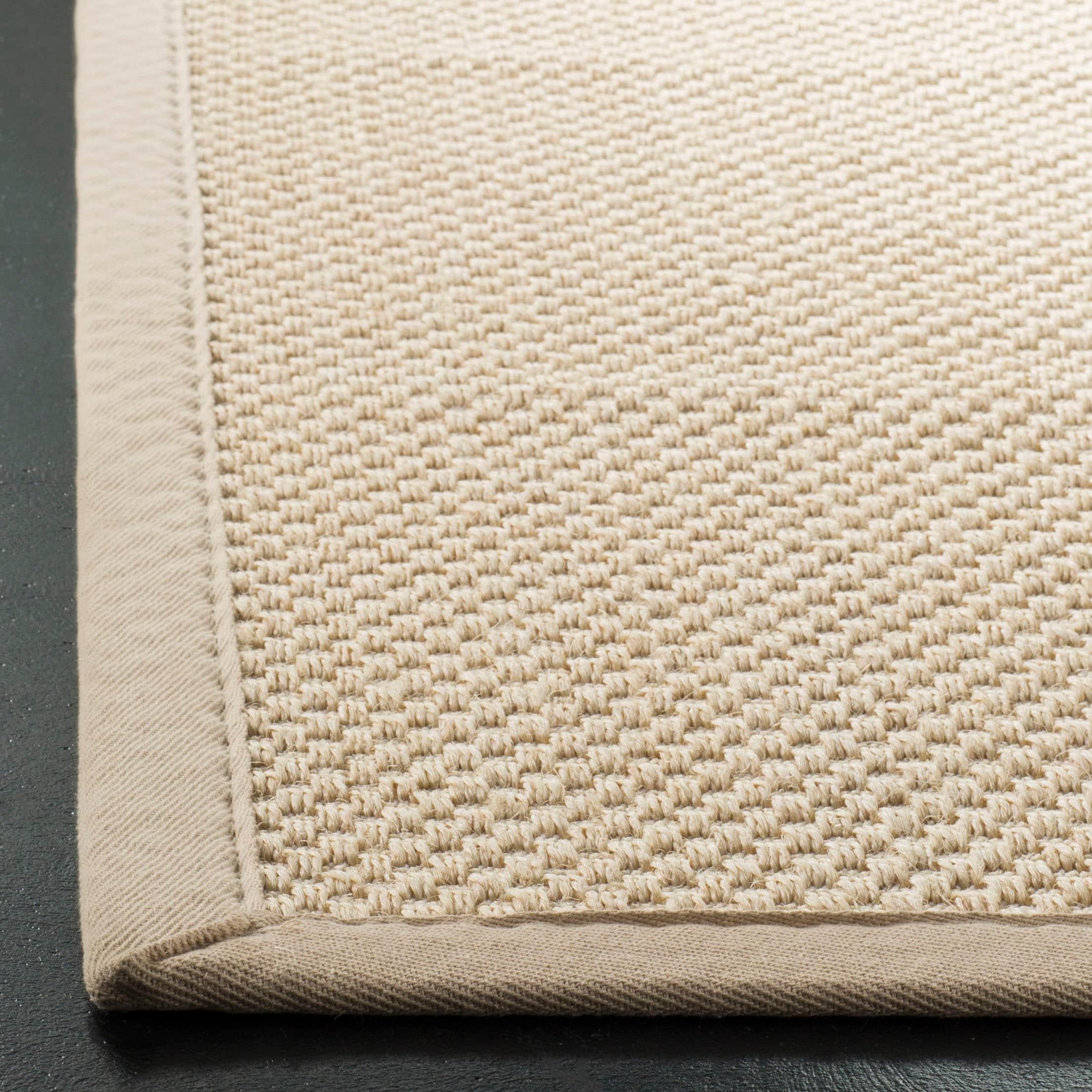 SAFAVIEH Natural Fiber Clarissa Solid Sisal Area Rug, Ivory/Light Beige, 5' x 8'