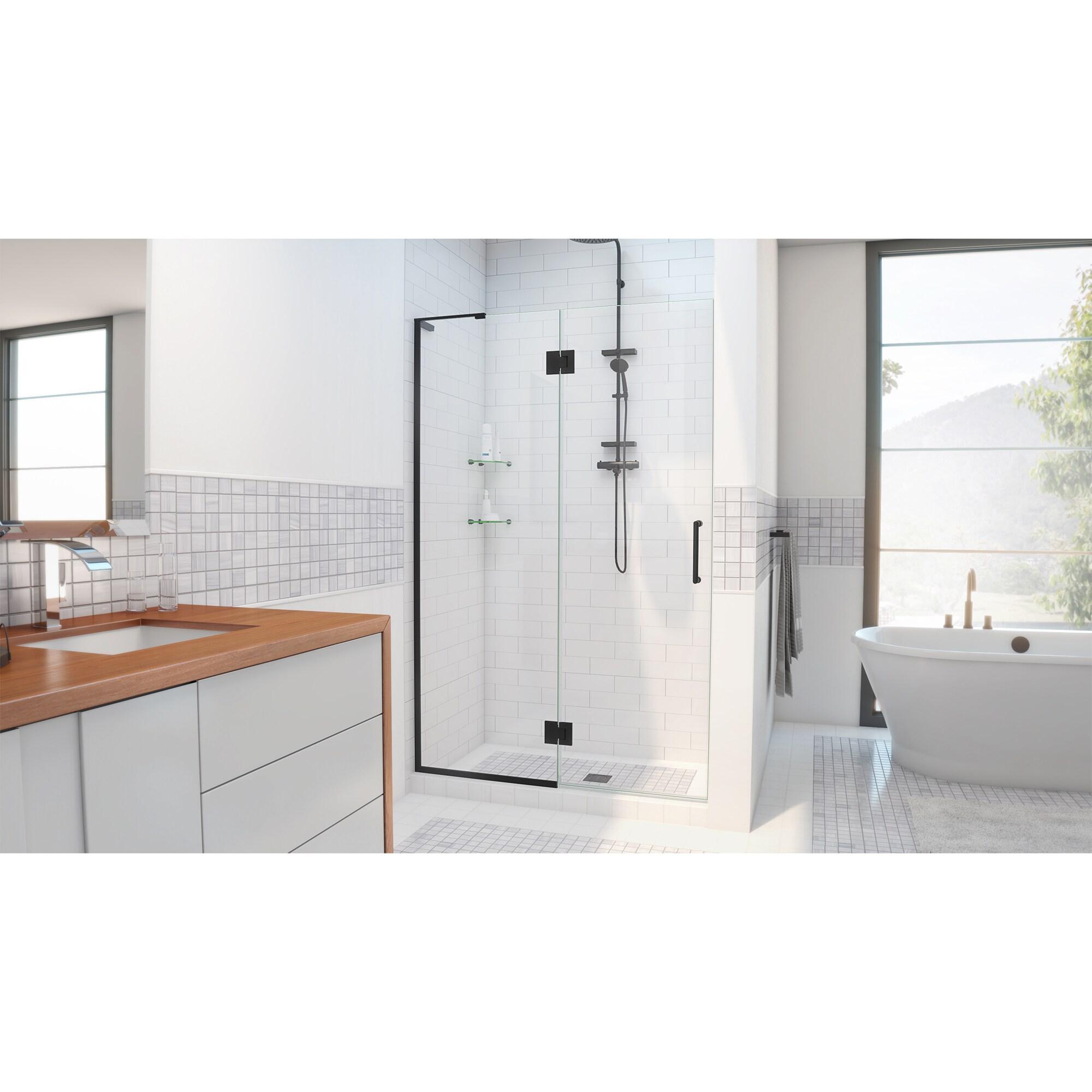Unidoor-X 24 " W x72" H Hinged Frameless Shower Door