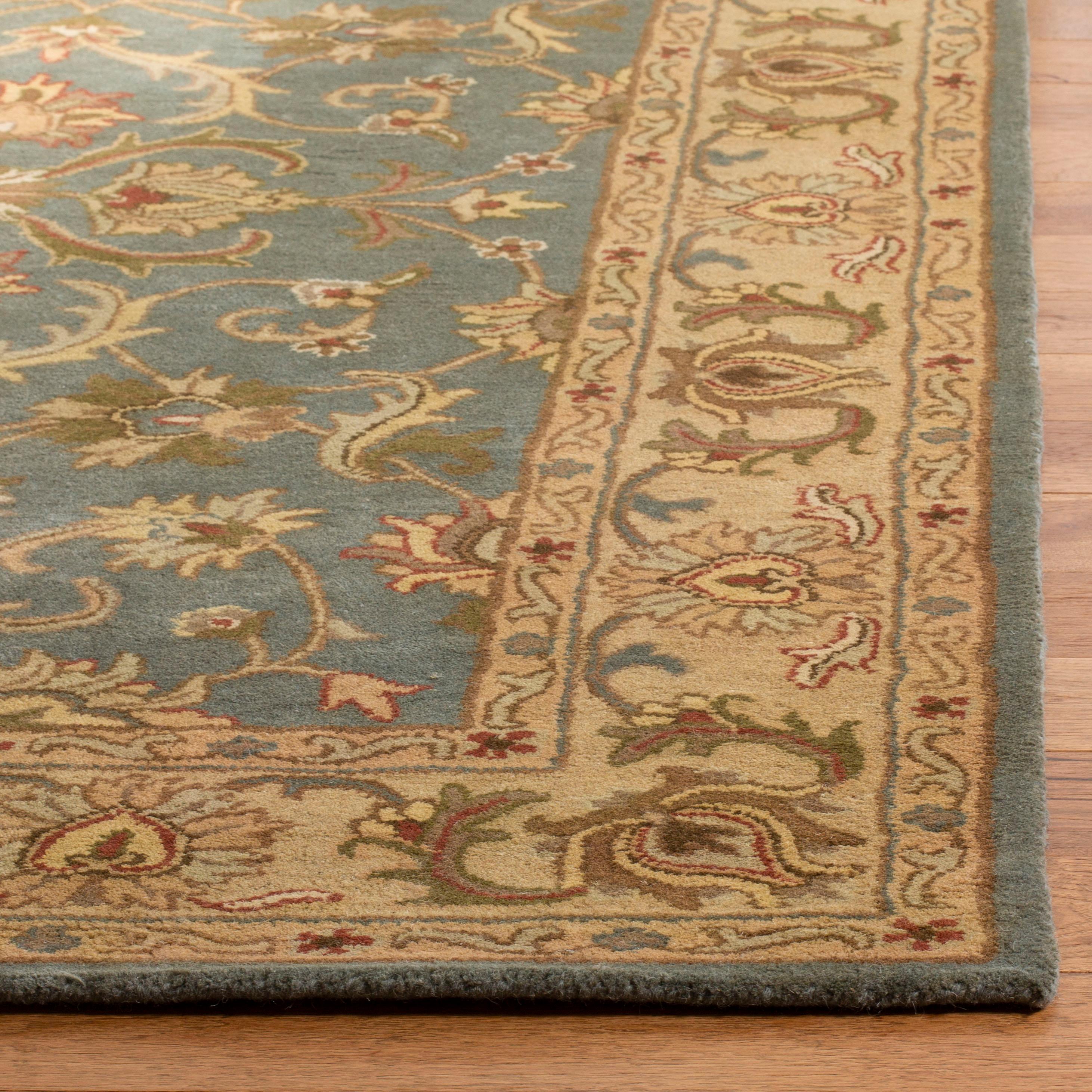 Heritage HG811 Hand Tufted Area Rug - Blue/Beige - 8'3"x11' - Safavieh.