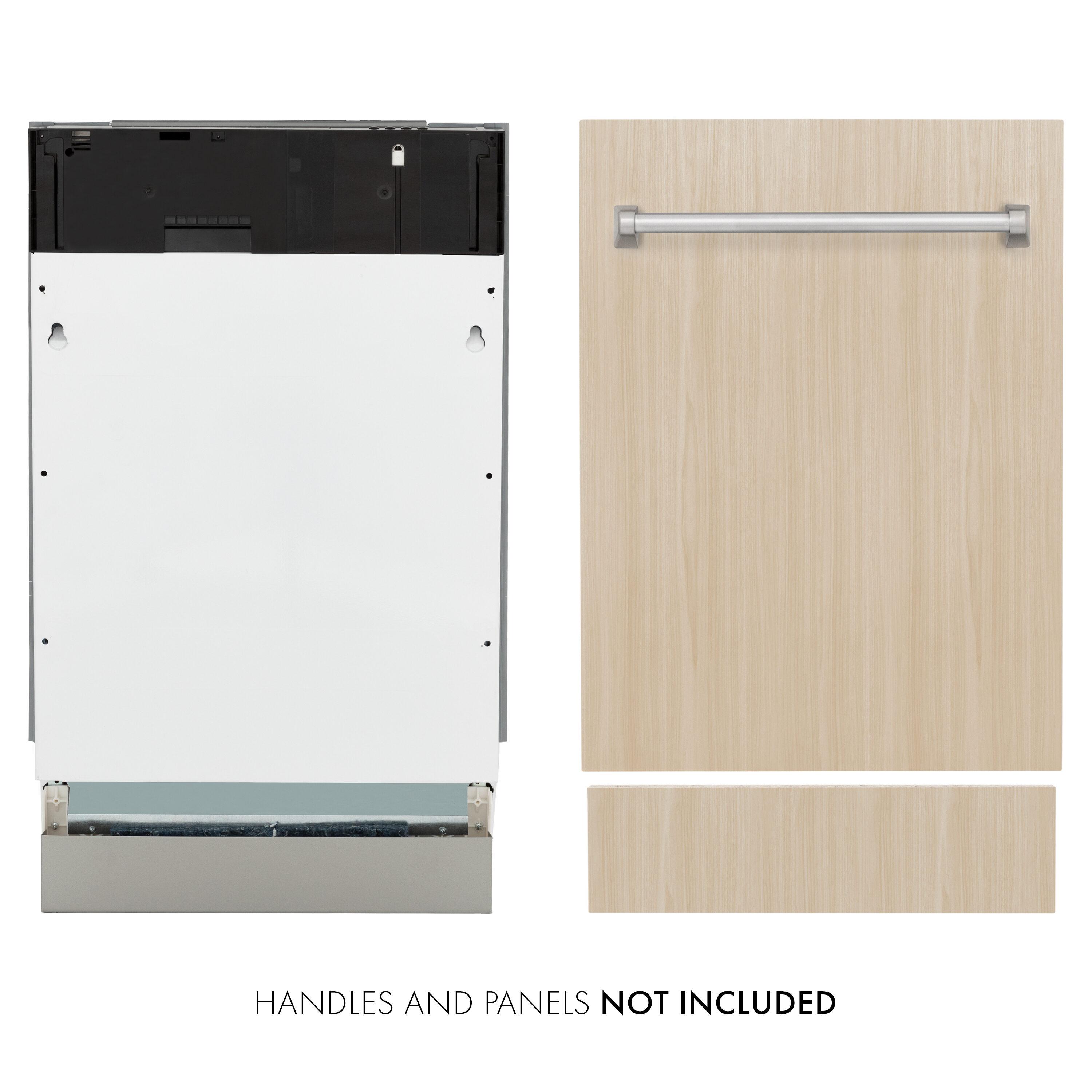 ZLINE DWV-18 ZLINE 18 in. Tallac Series Dishwasher in Custom Panel Ready W/ Stainless Steel Tub, 51dBa